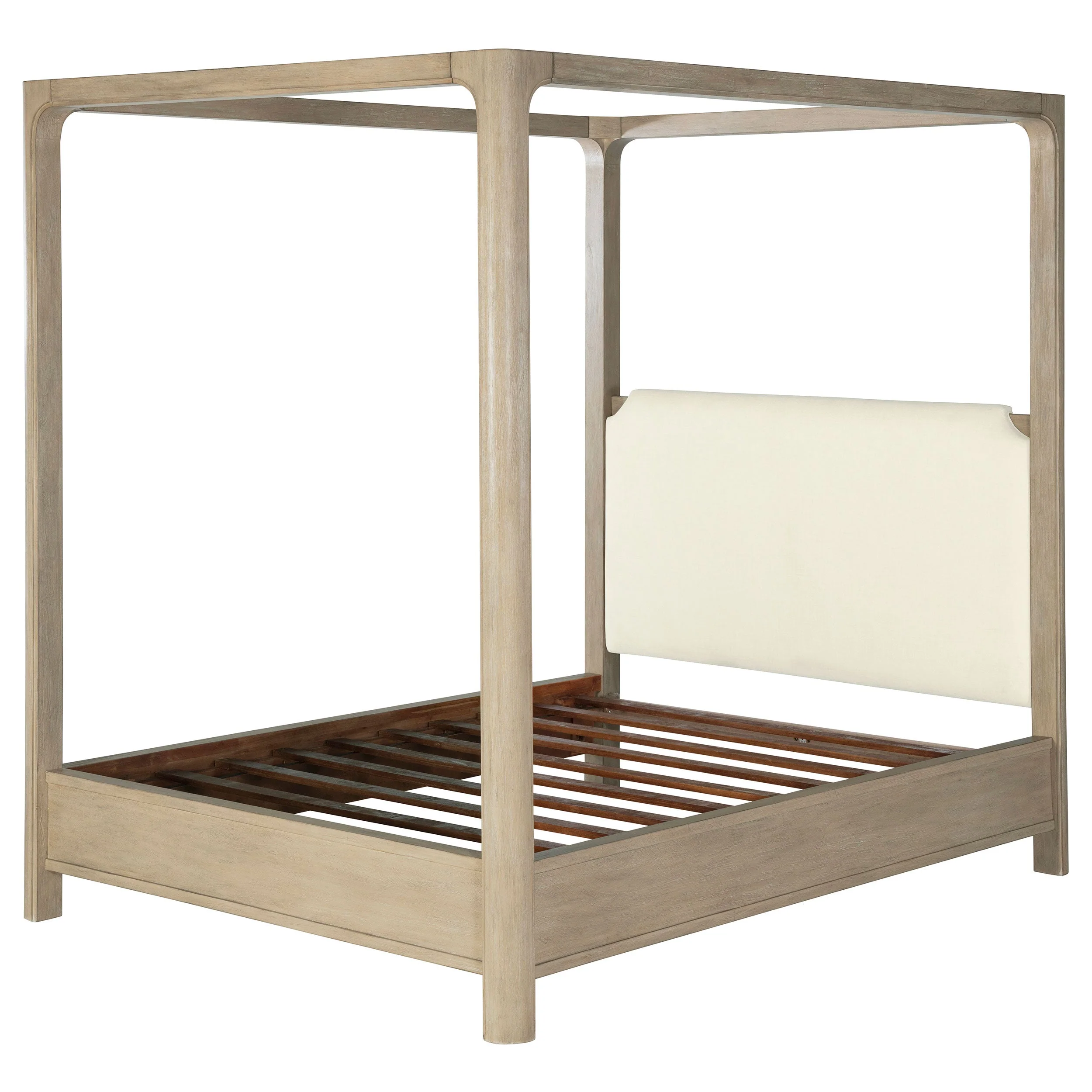 Solano 85-inch Weathered Mango Eastern King Canopy Bed - Image 4