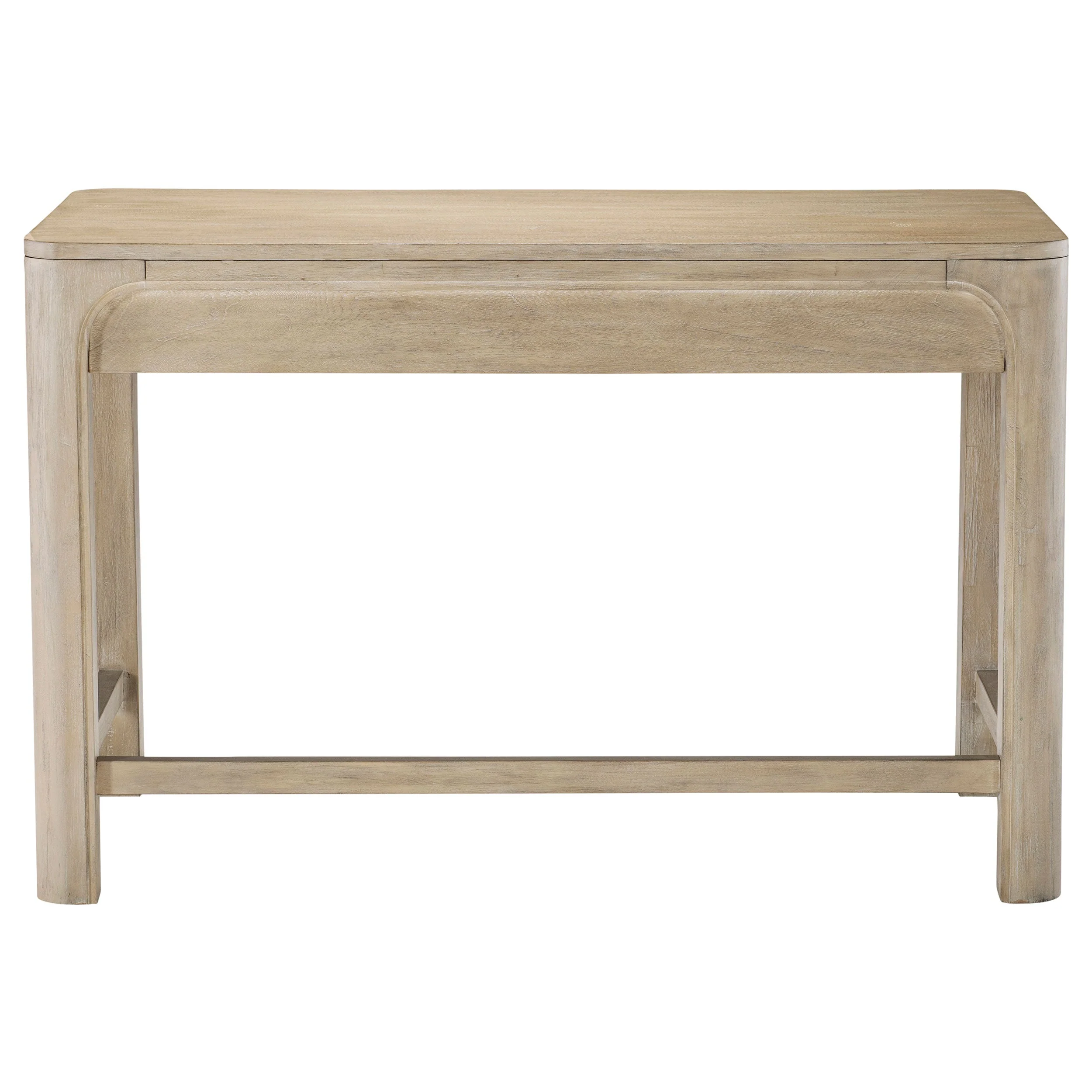 Solano Weathered Mango 2-drawer Makeup Table Vanity Desk - Image 6