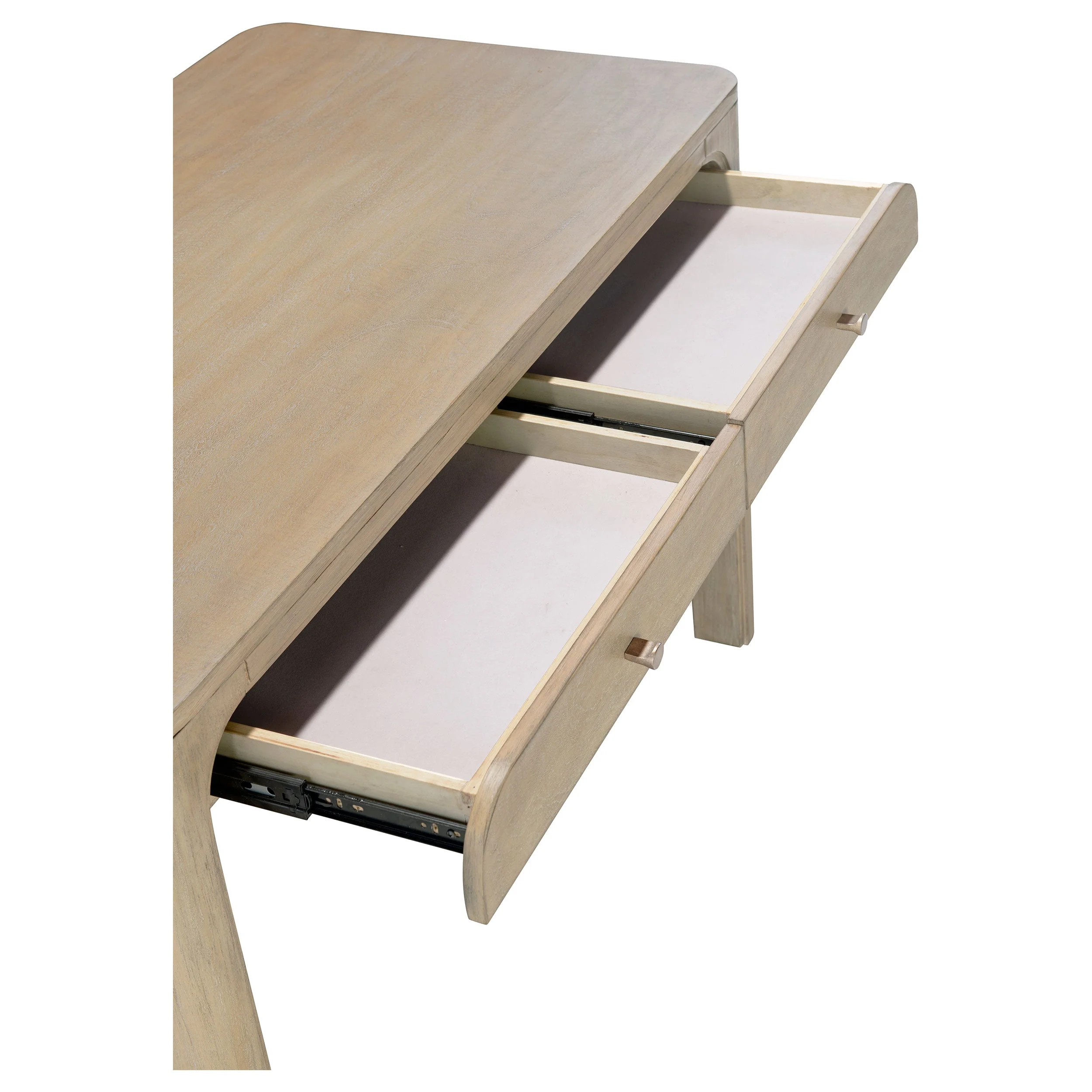 Solano Weathered Mango 2-drawer Makeup Table Vanity Desk - Image 9