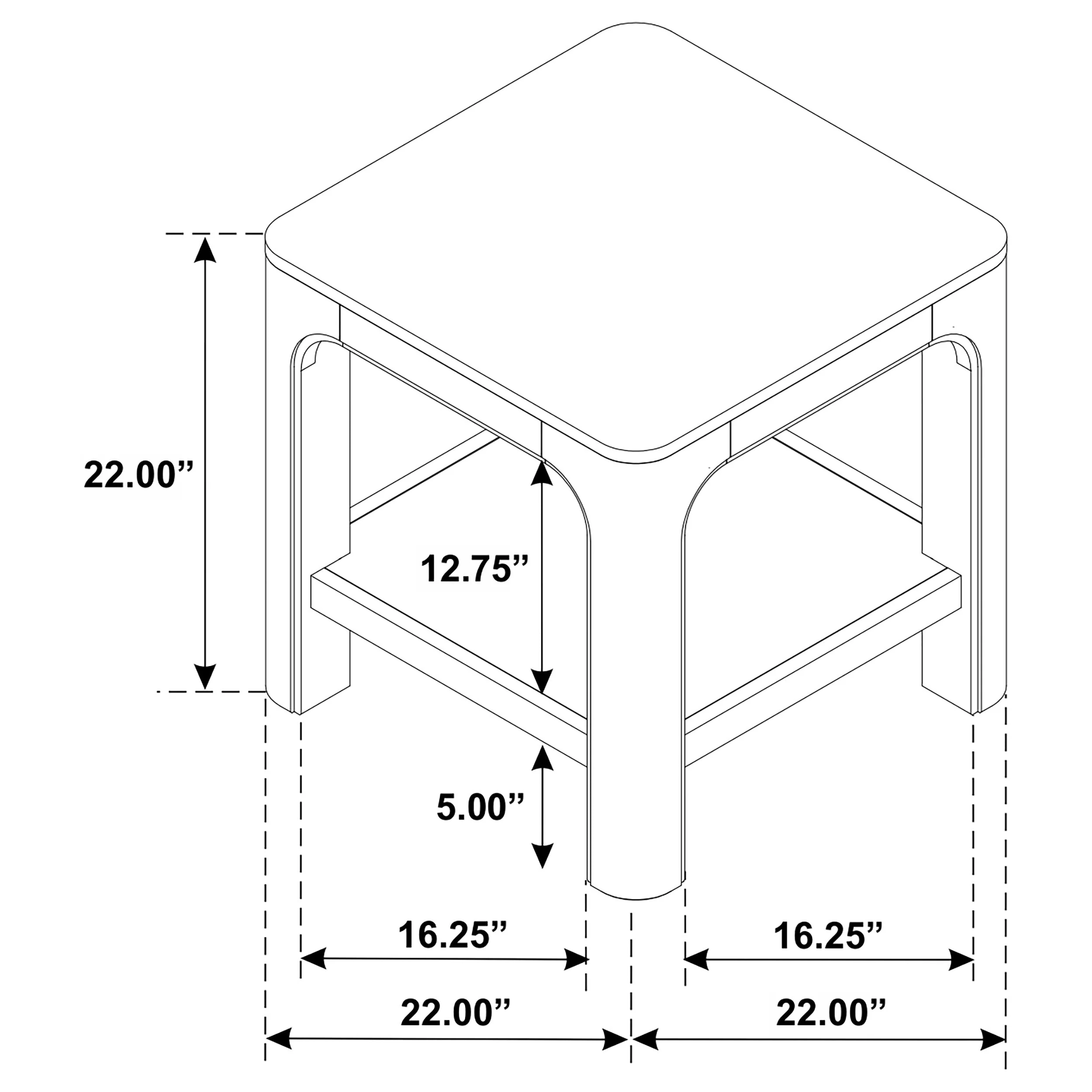 Solano Weathered Mango 2-piece Square Coffee Table Set - Image 10