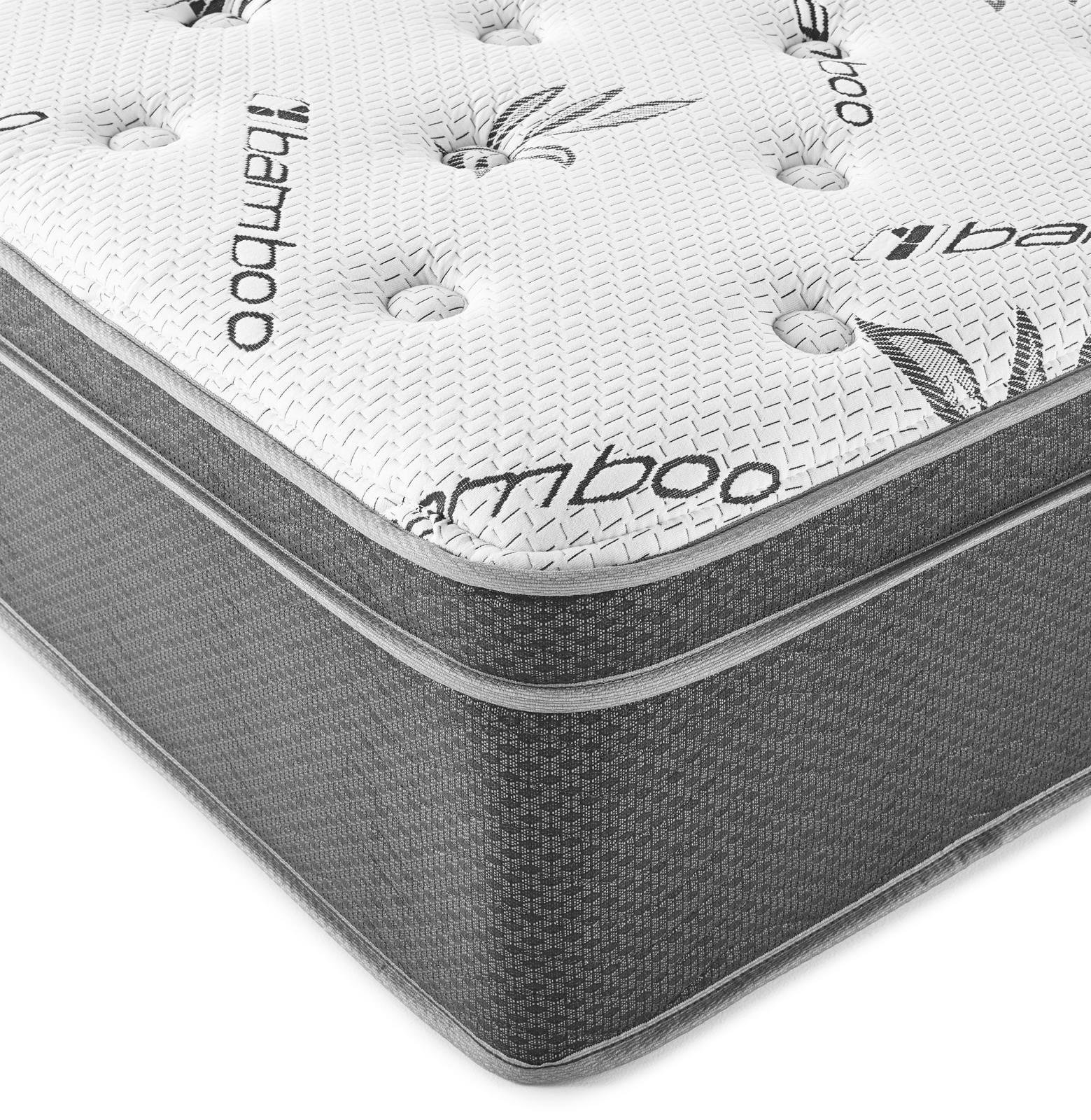 Sommet 13" California King Bamboo Euro Top Hybrid Mattress - Image 2