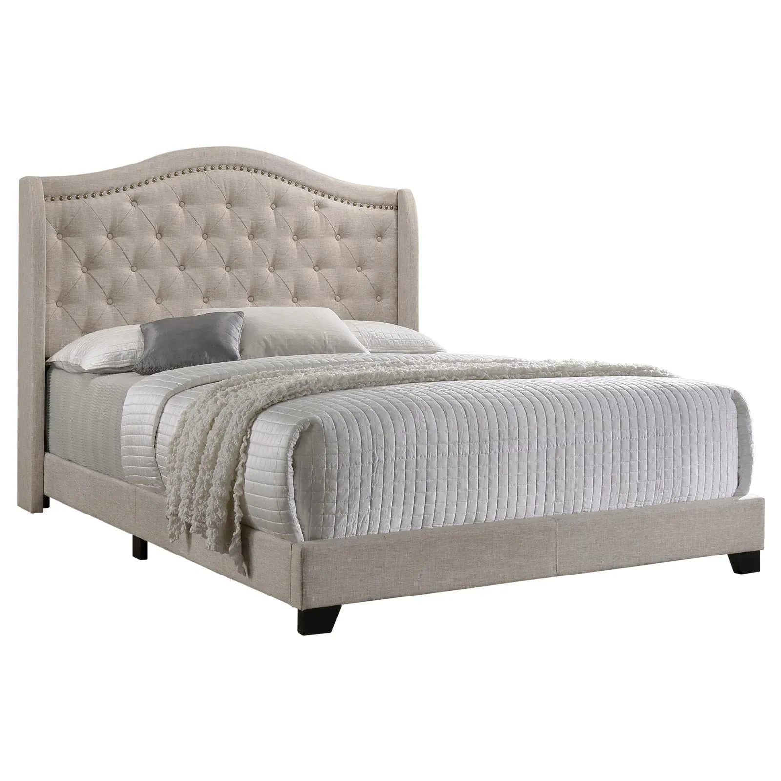 Sonoma Beige Camel Back Eastern King Bed - Image 2