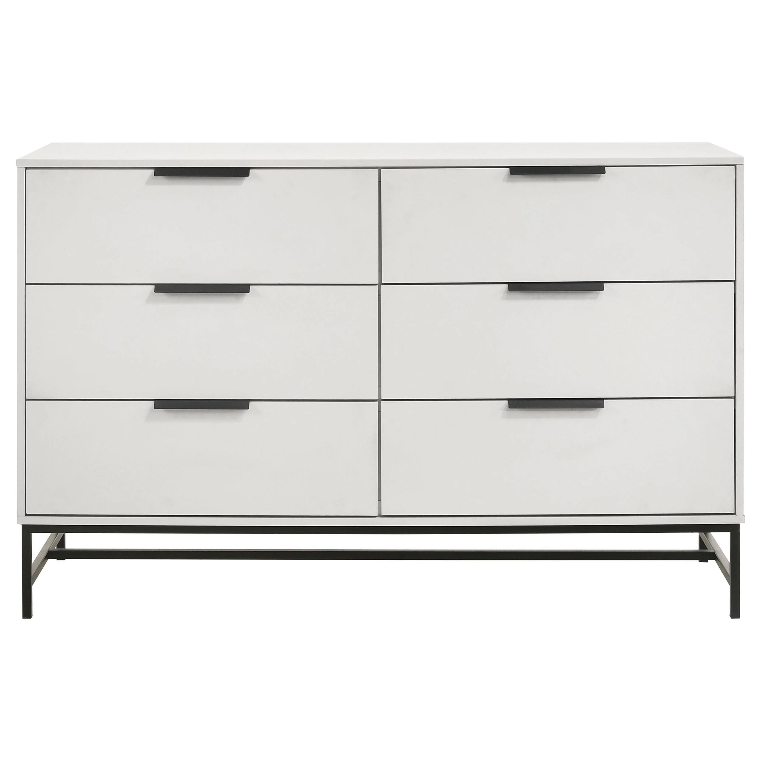 Sonora 6-drawer Bedroom Dresser White - Image 3