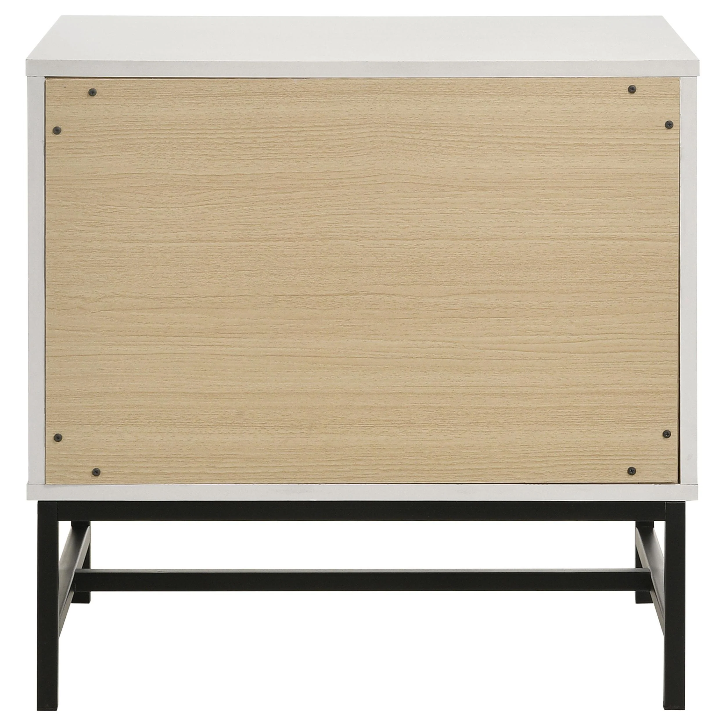 Sonora White 2-drawer Nightstand Bedside Table - Image 7