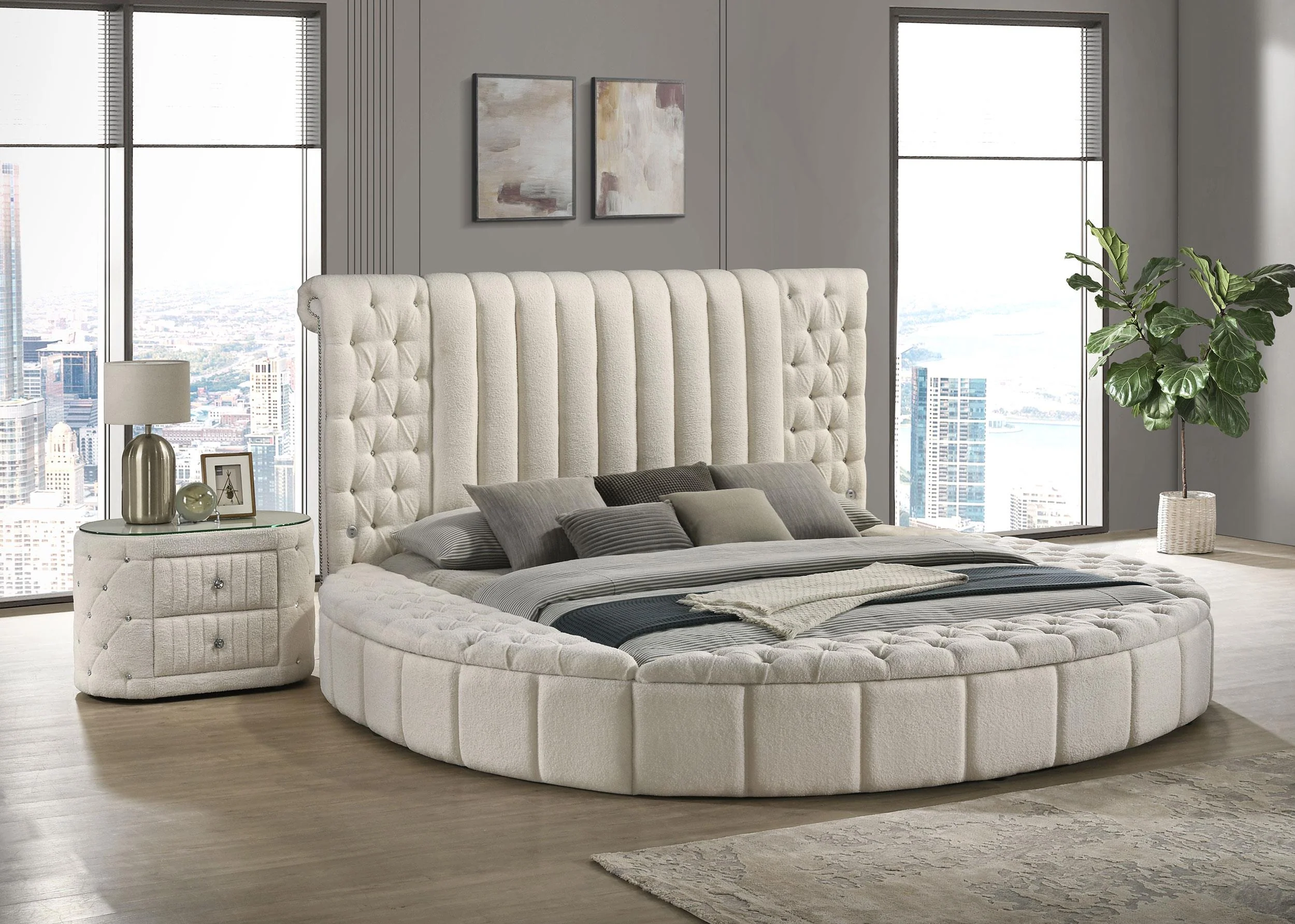 Sonya Ivory 2-Drawer Nightstand - Image 14