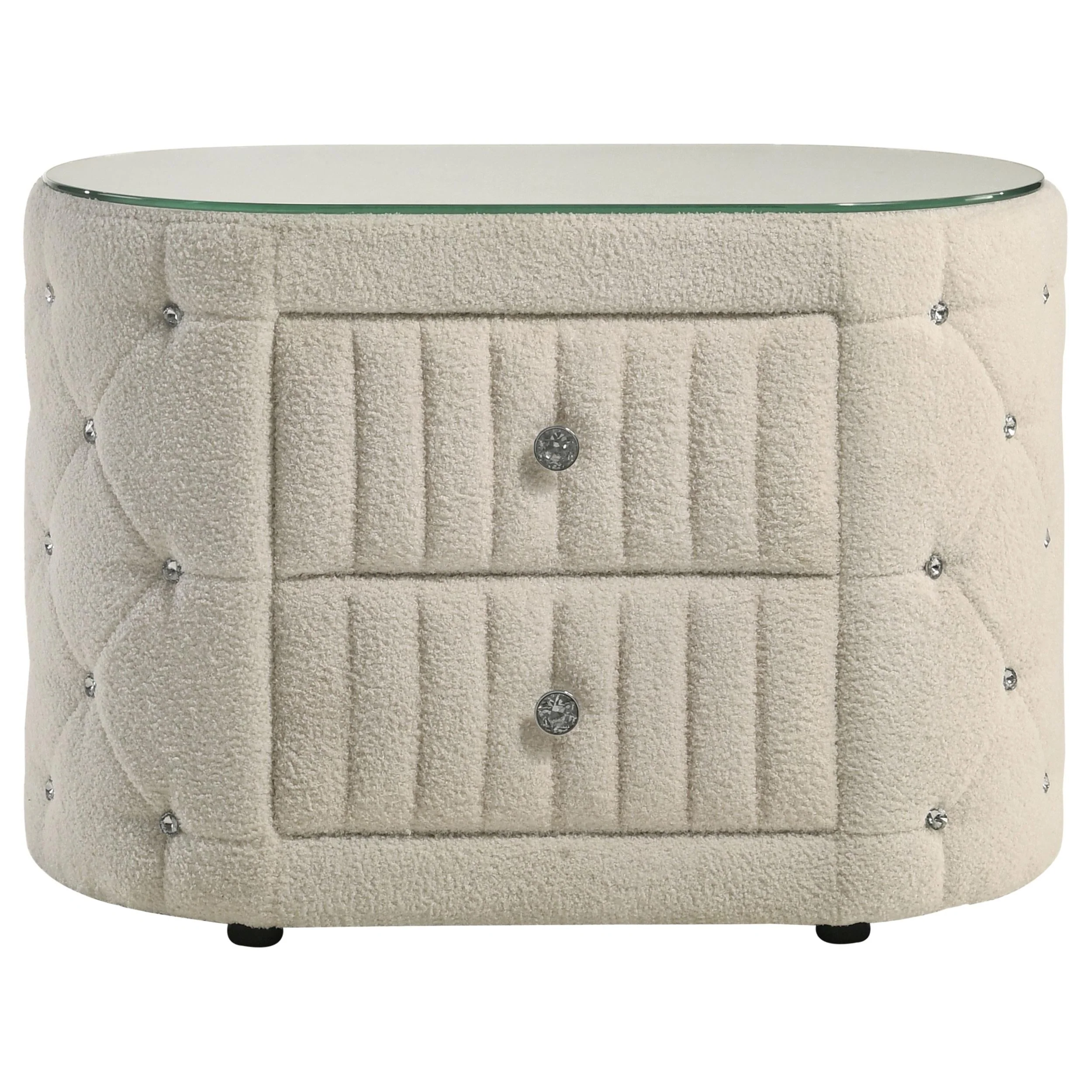 Sonya Ivory 2-Drawer Nightstand - Image 3