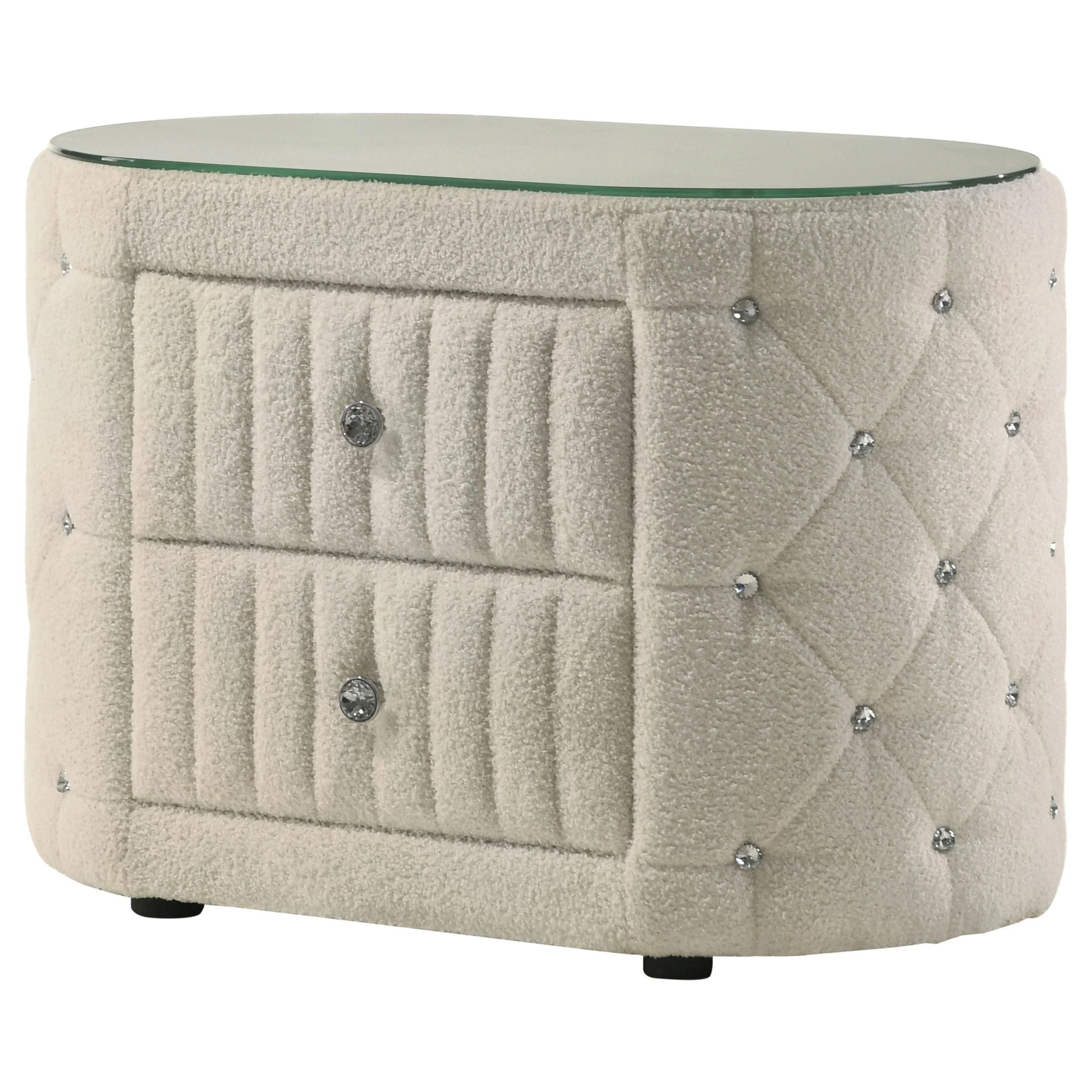 Sonya Ivory 2-Drawer Nightstand - Image 4