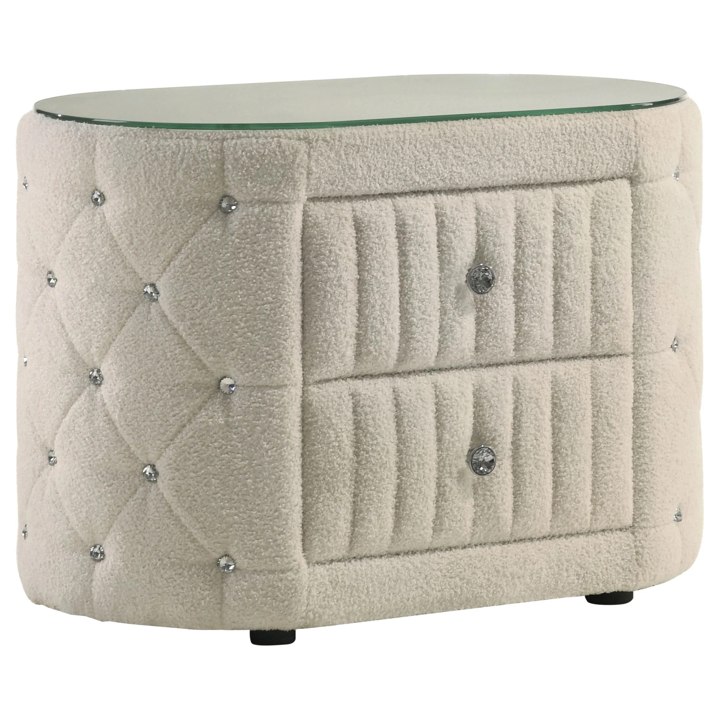 Sonya Ivory 4-Piece Upholstered Eastern King Bedroom Set - Image 7