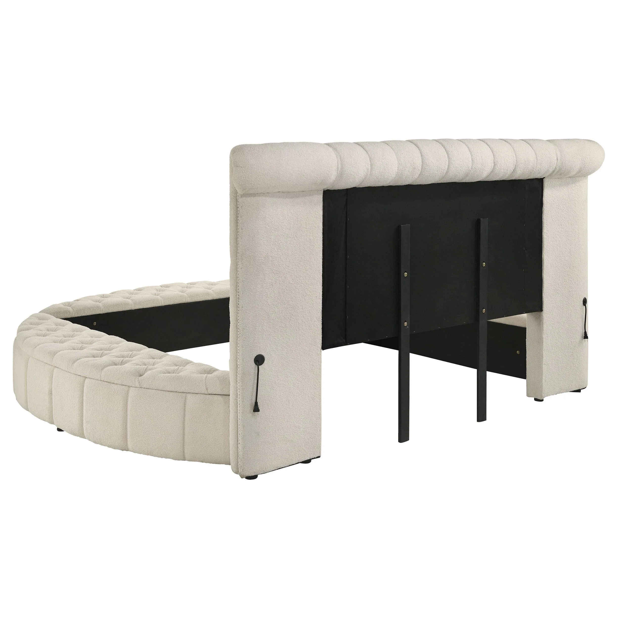 Sonya Ivory 4-Piece Upholstered Queen Bedroom Set - Image 4