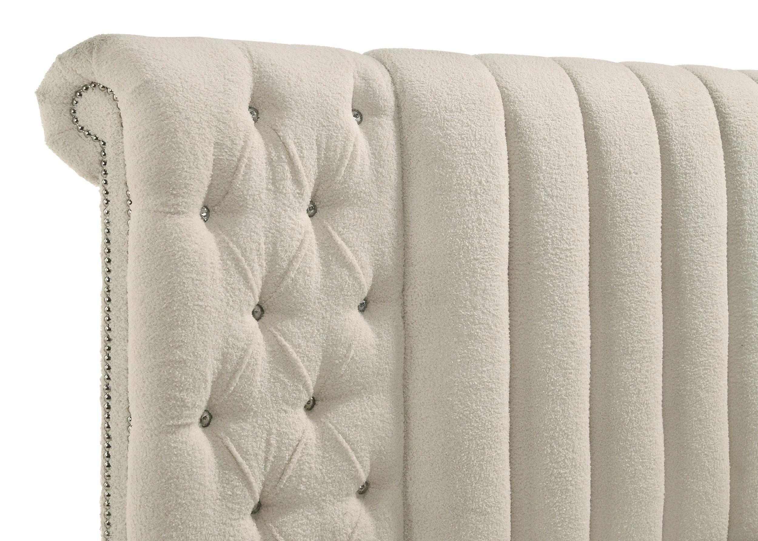 Sonya Ivory 4-Piece Upholstered Queen Bedroom Set - Image 5