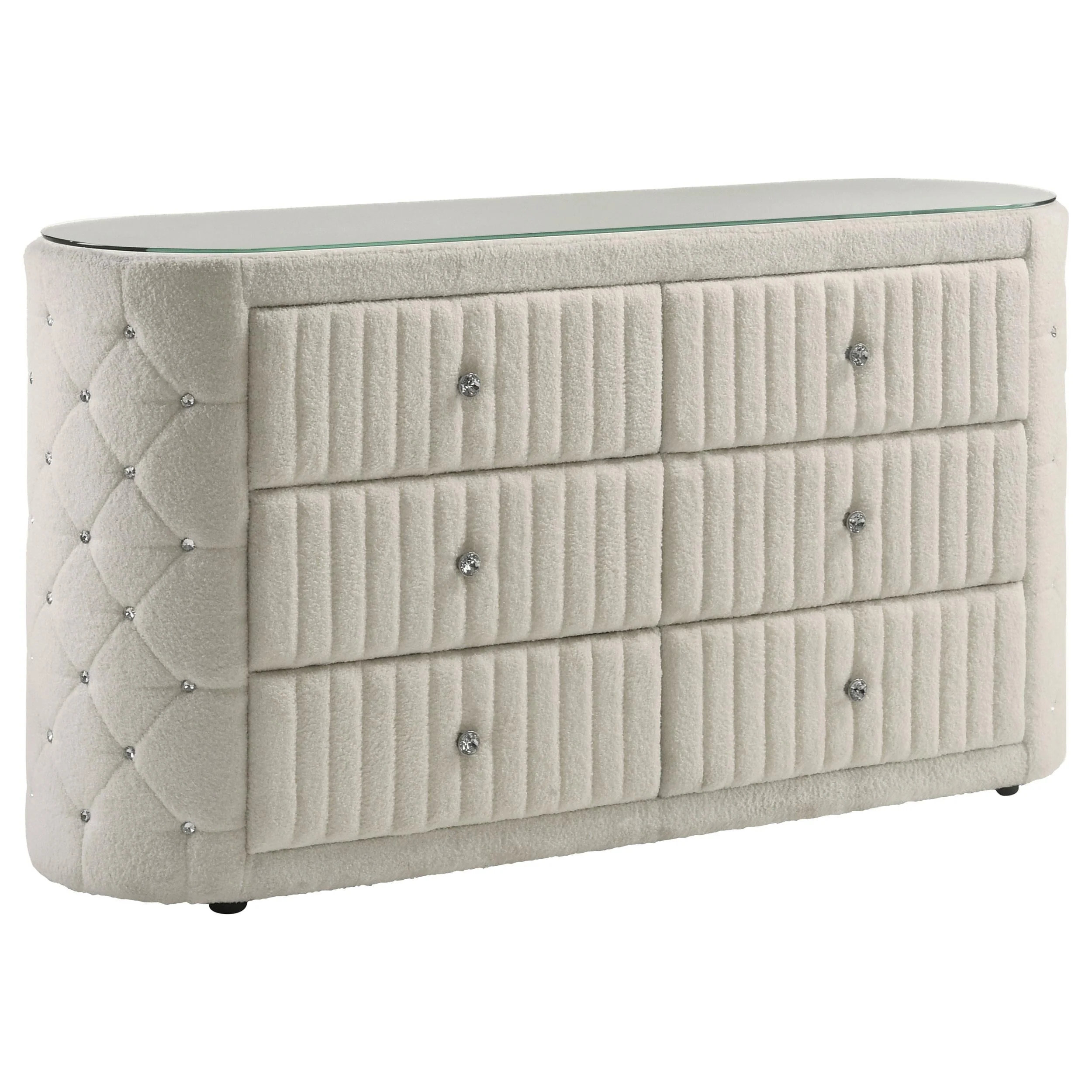 Sonya Ivory 4-Piece Upholstered Queen Bedroom Set - Image 9