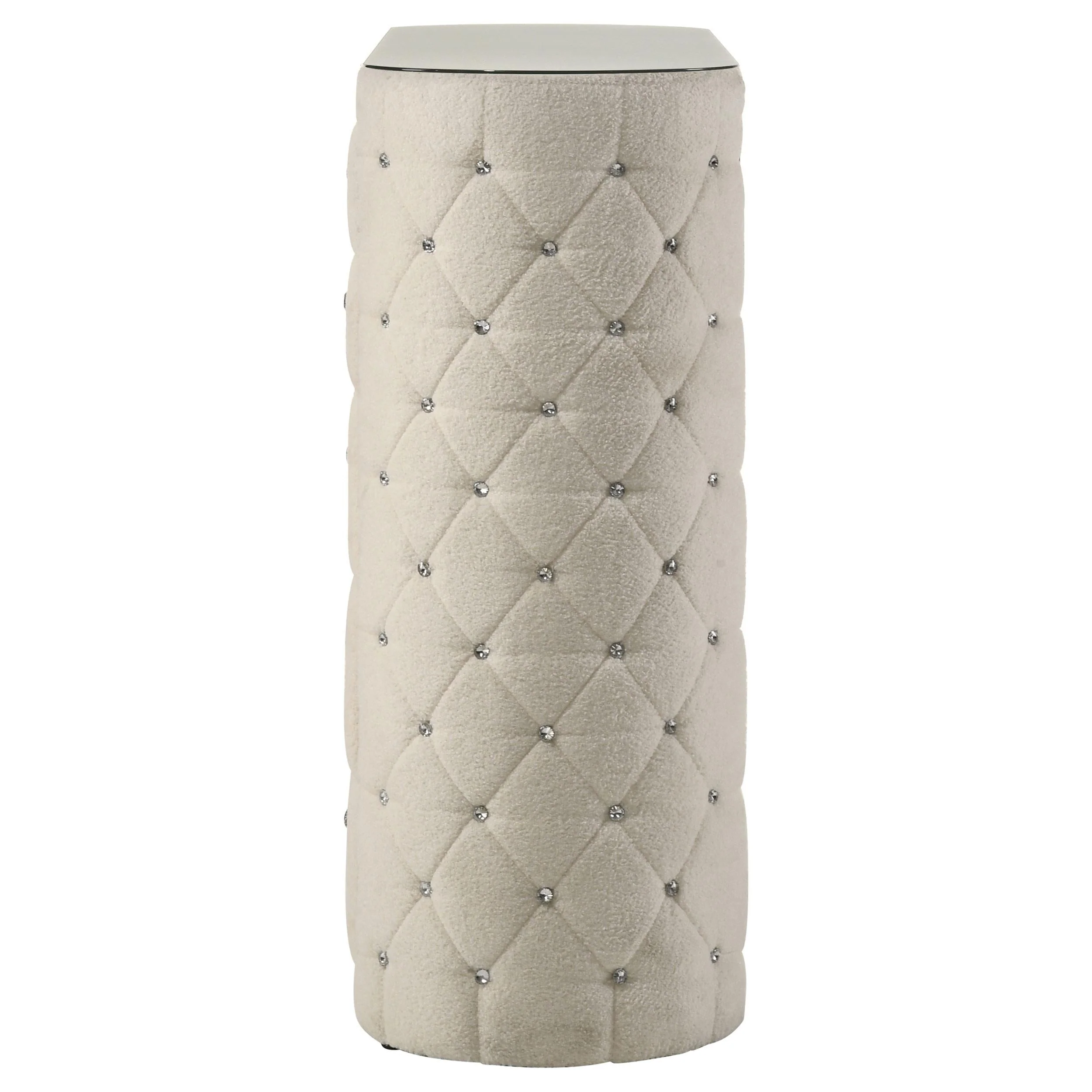 Sonya Ivory 5-Drawer Upholstered Bedroom Chest of Drawers - Image 5