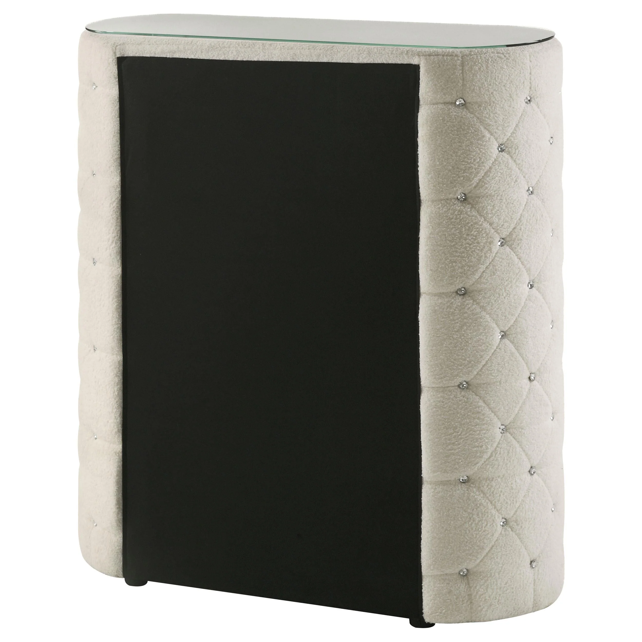 Sonya Ivory 5-Drawer Upholstered Bedroom Chest of Drawers - Image 8