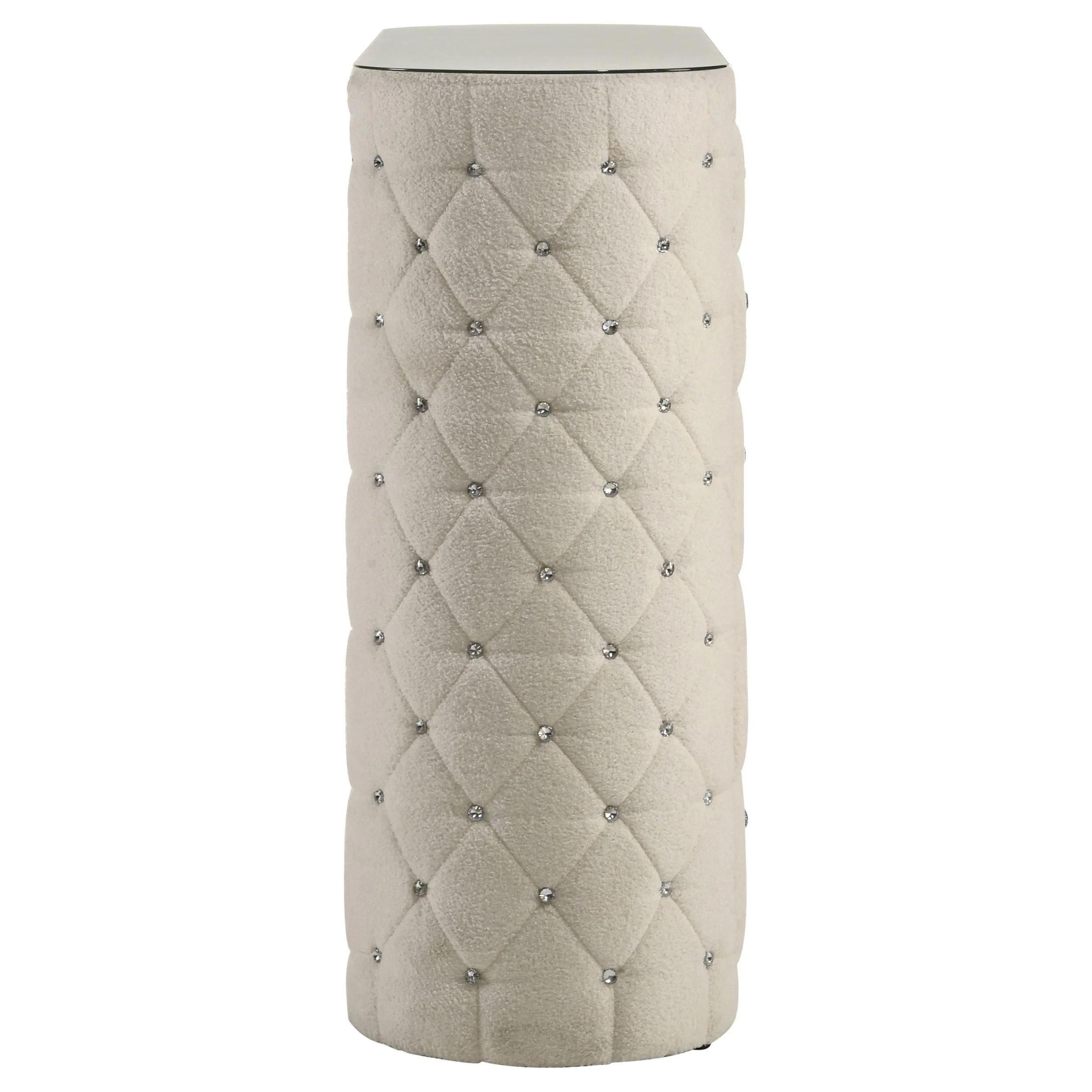 Sonya Ivory 5-Drawer Upholstered Bedroom Chest of Drawers - Image 9