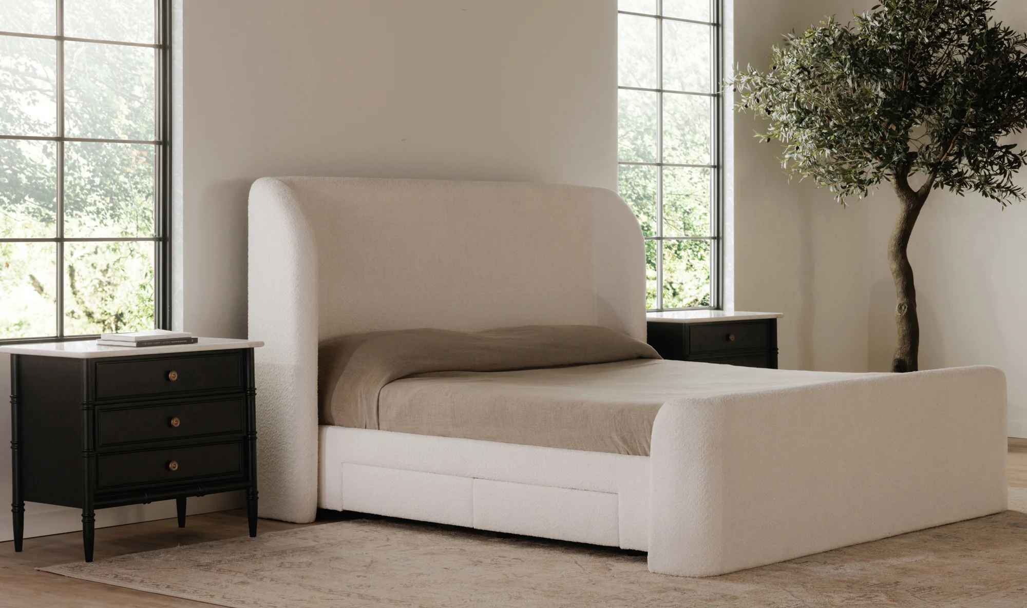 sophia queen bed - white - Image 14