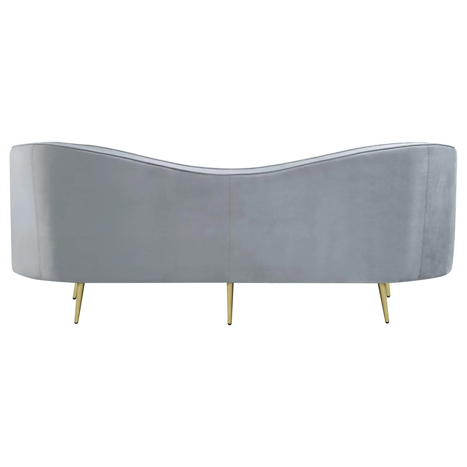 Sophia Upholstered Channel Tufted Sofa Grey - Image 5