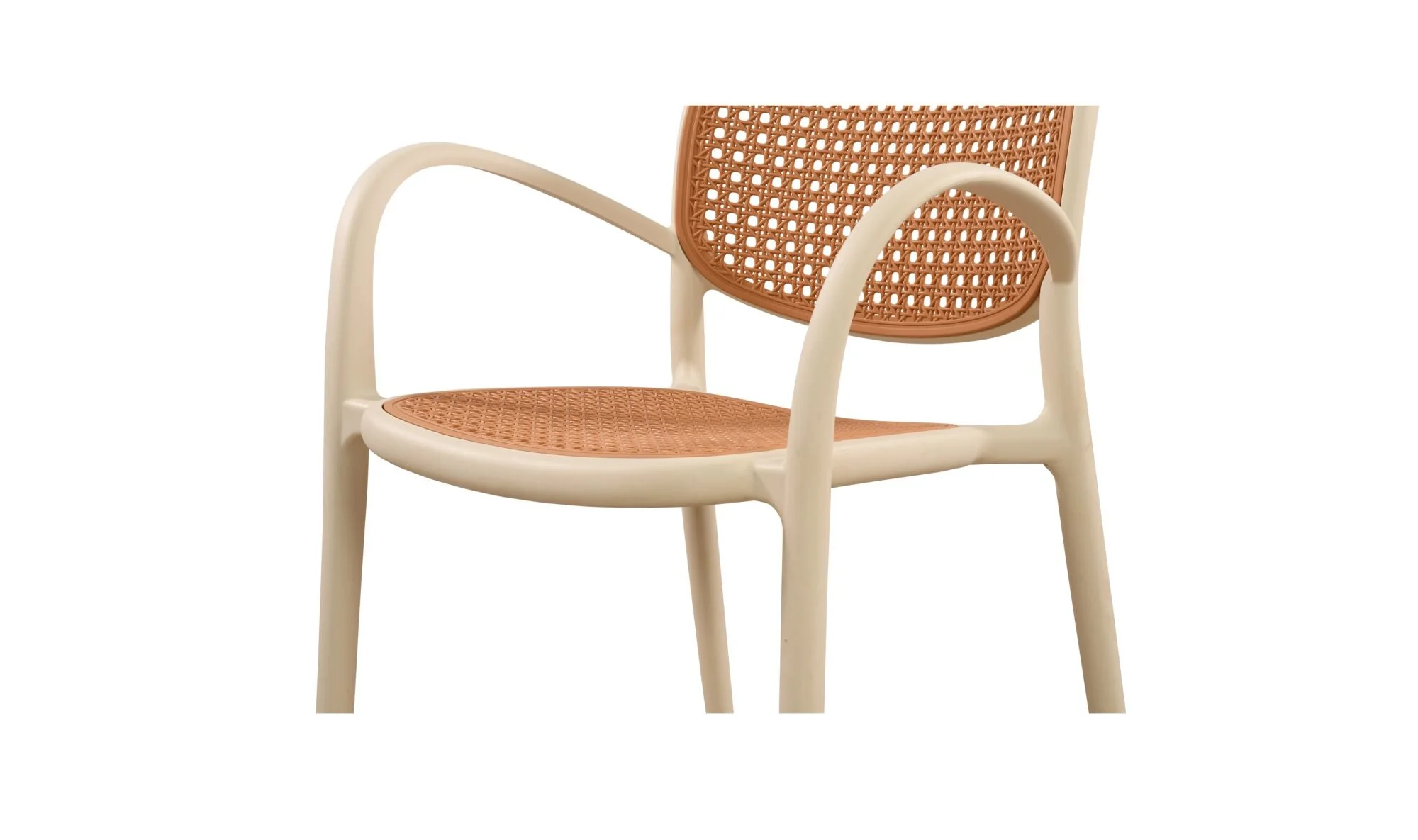 Soren Outdoor Dining Chair White - Image 5