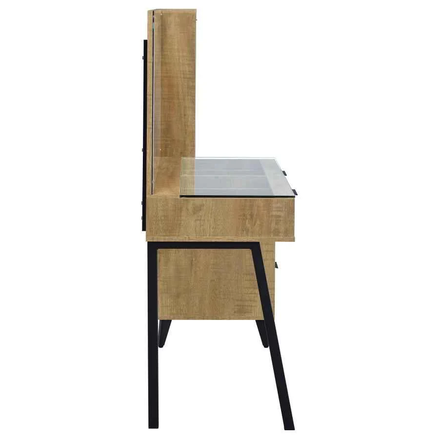 Souza Mango 5-Drawer Makeup Vanity Table With LED Mirror - Image 11