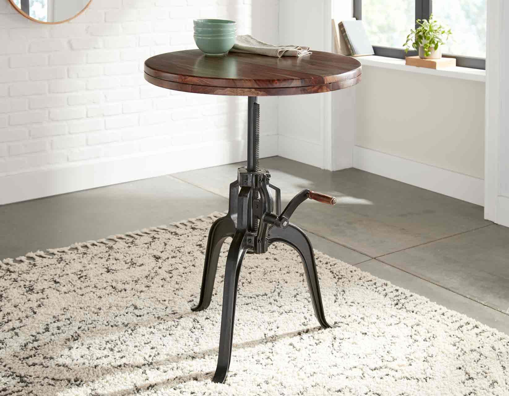 Sparrow 30-inch Round Crank Table - Image 5