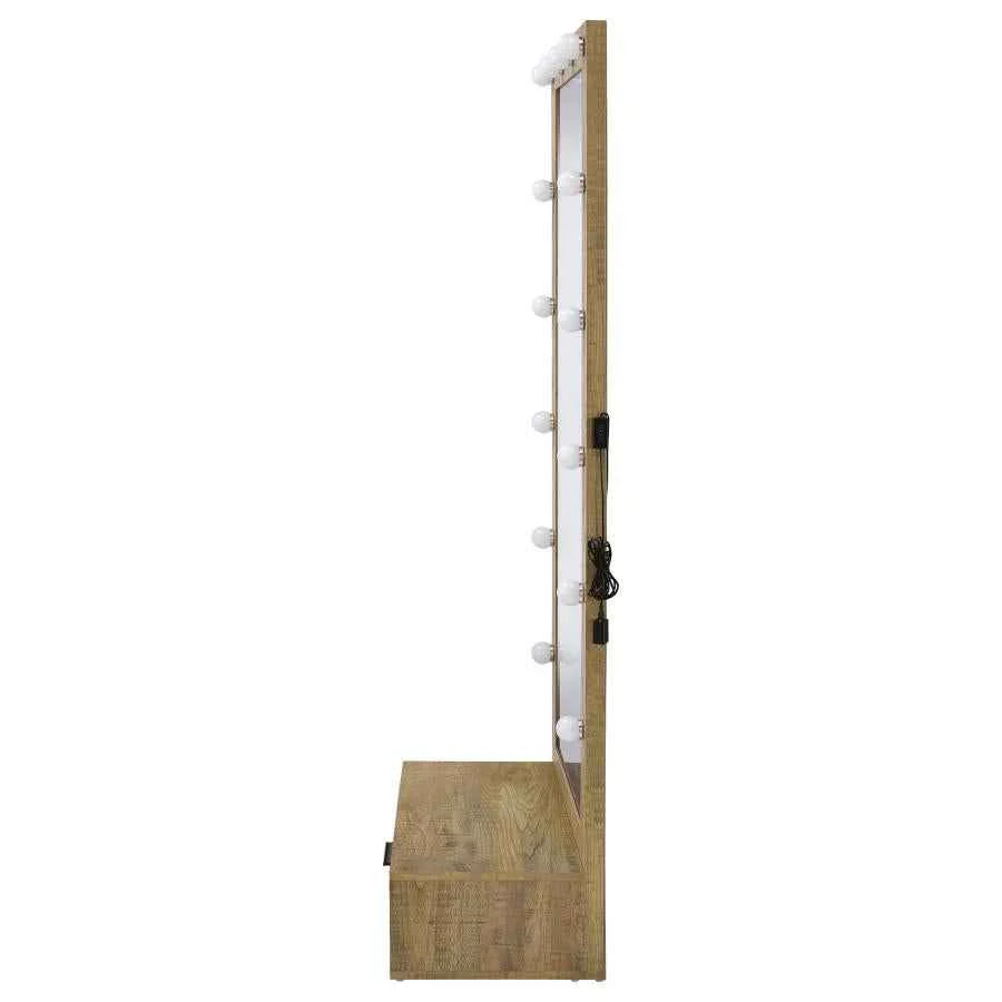 Spector Mango 1-drawer Lighted Full-Length Floor Mirror - Image 4