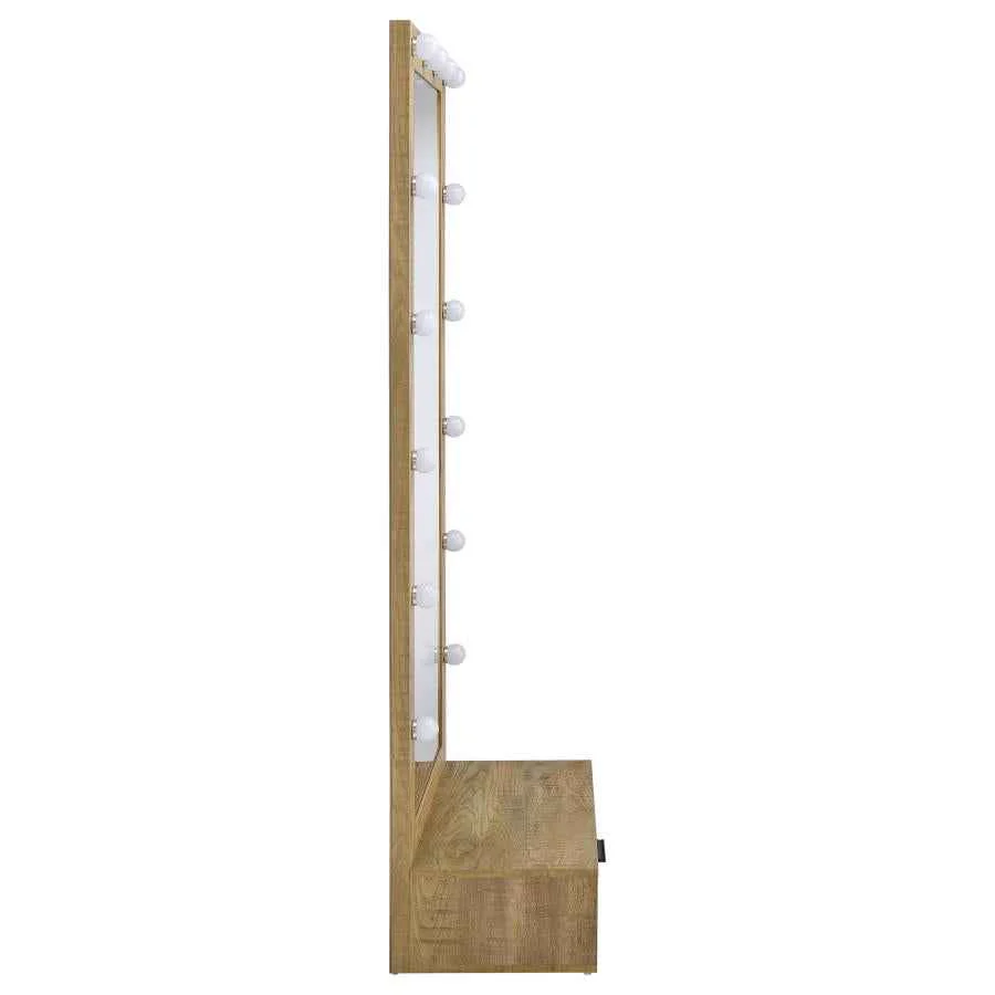 Spector Mango 1-drawer Lighted Full-Length Floor Mirror - Image 8