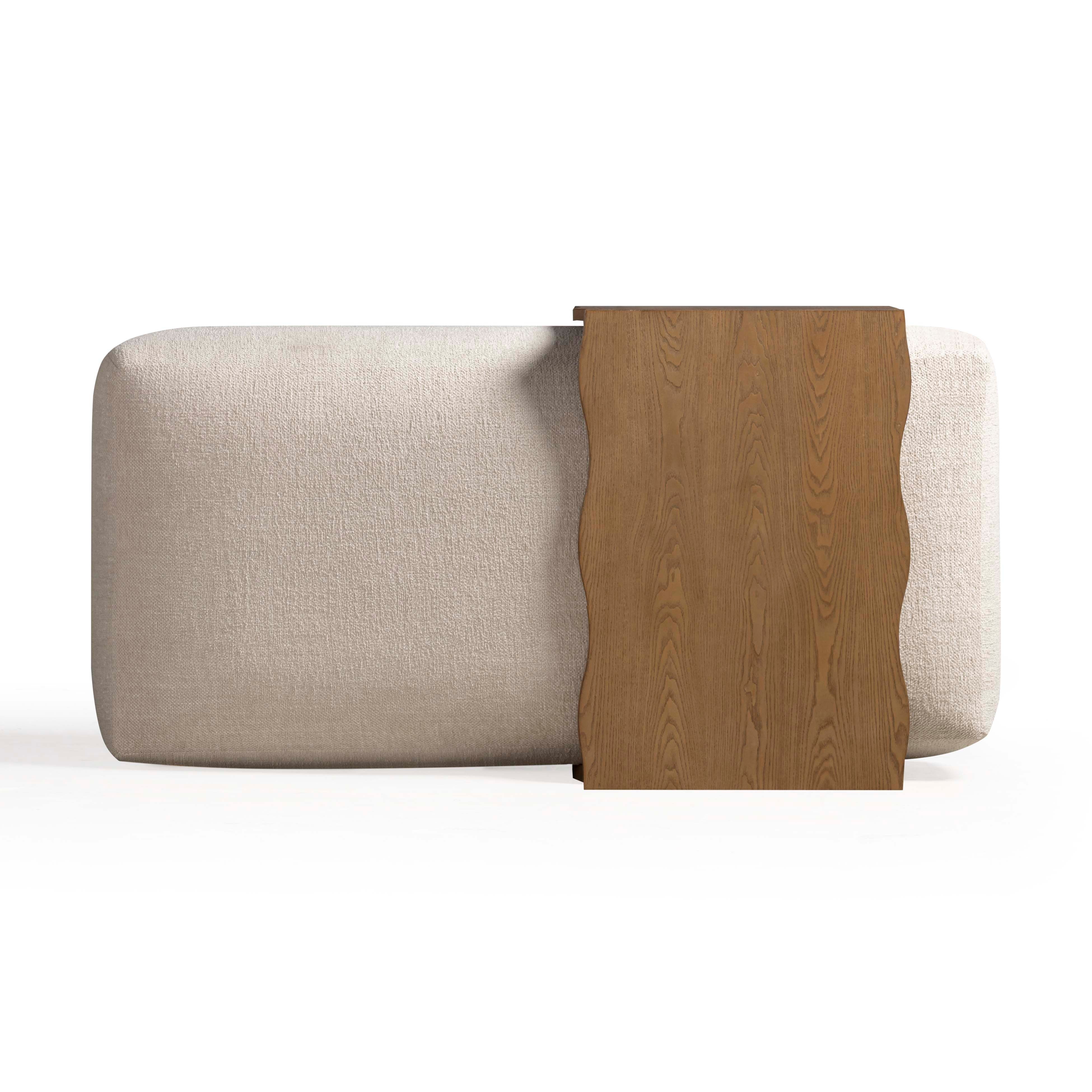 Spencer Performance Basketweave Ottoman with Bridge Table - Image 17