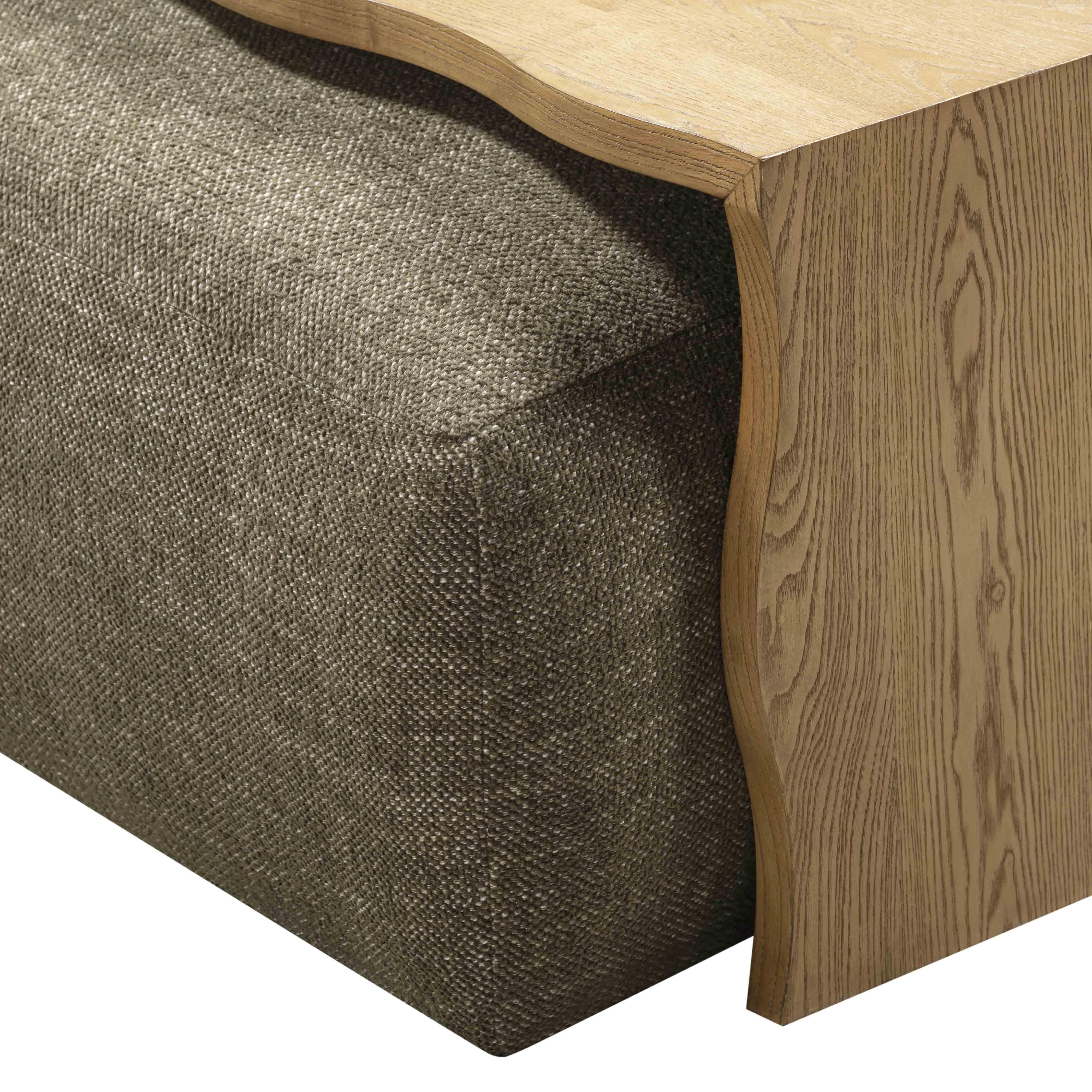 Spencer Performance Basketweave Ottoman with Bridge Table - Image 9