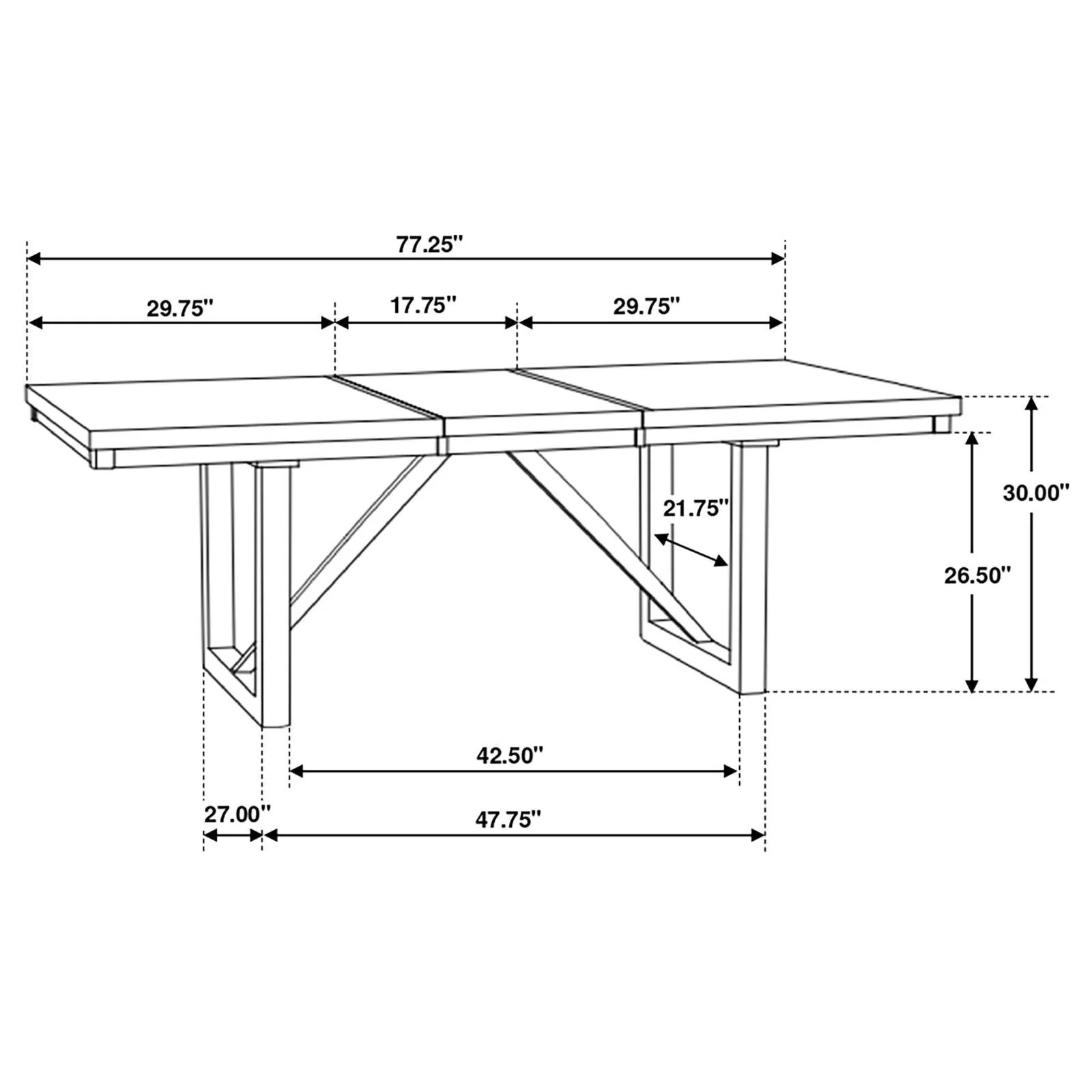 Spring Creek Natural Walnut 5-Piece Industrial Dining Set - Image 8