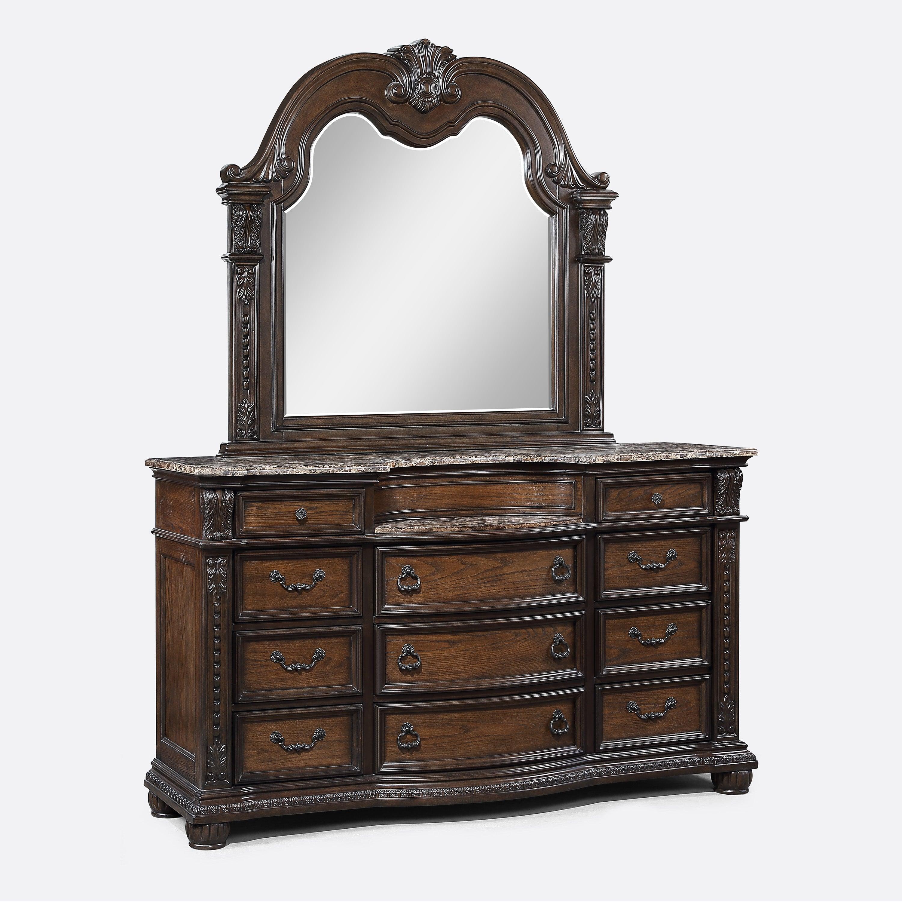 Stanley Coffee Brown Bedroom Mirror (Mirror Only) - Image 2