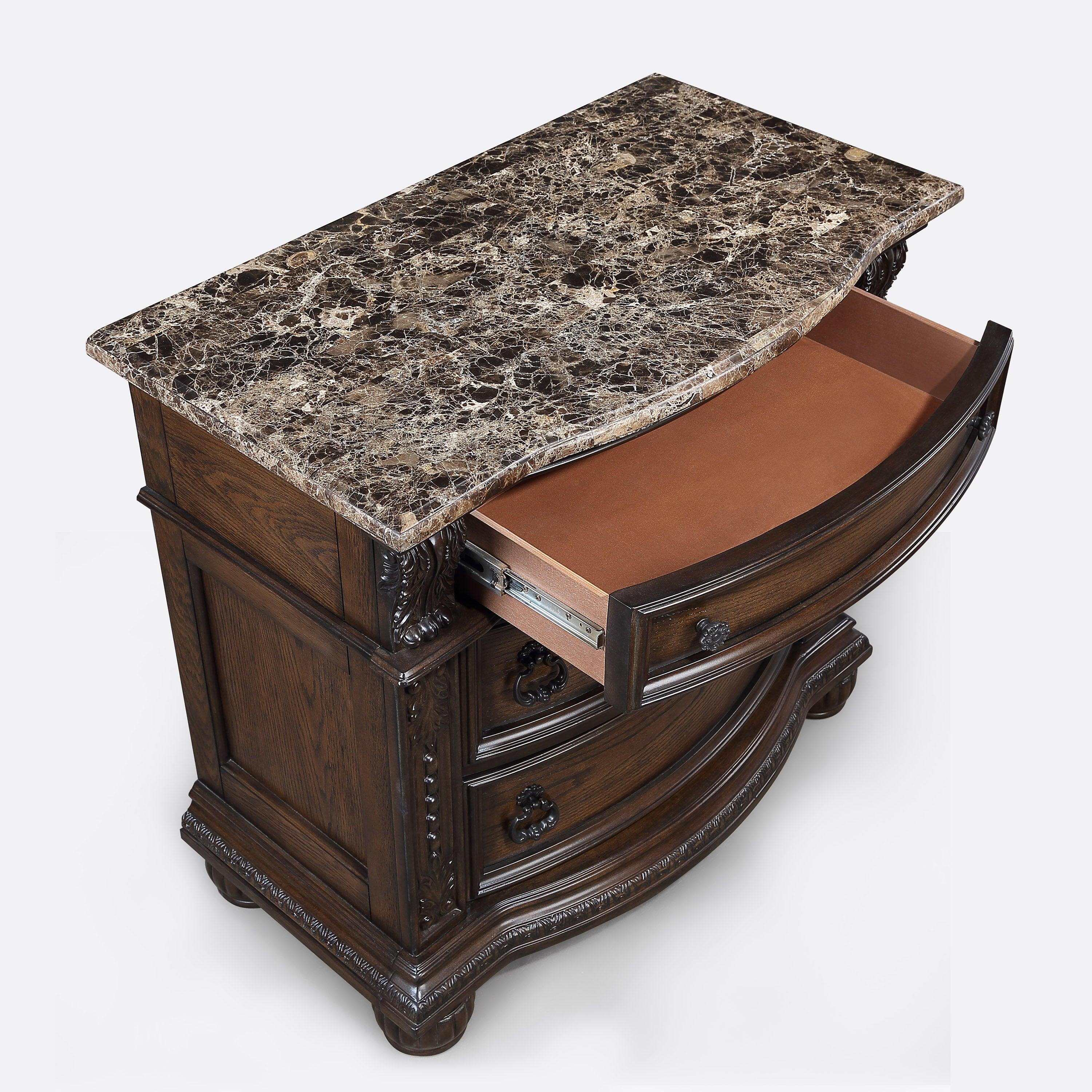 Stanley Coffee Brown Upholstered Sleigh Bedroom Set - Image 11
