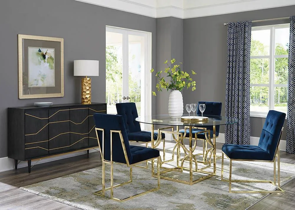 Starlight Brass Dining Table Base - Image 5