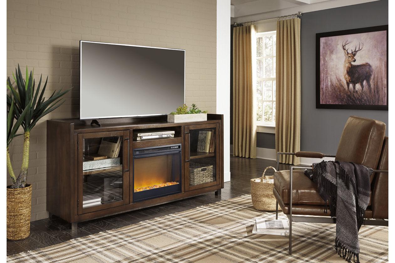 Starmore Brown 70" TV Stand with Electric Fireplace - Image 9
