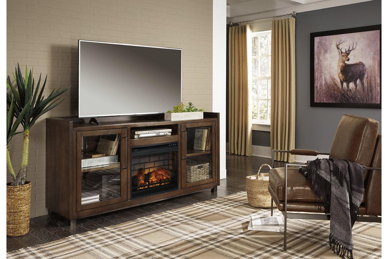 Starmore Brown 70" TV Stand with Electric Fireplace - Image 9