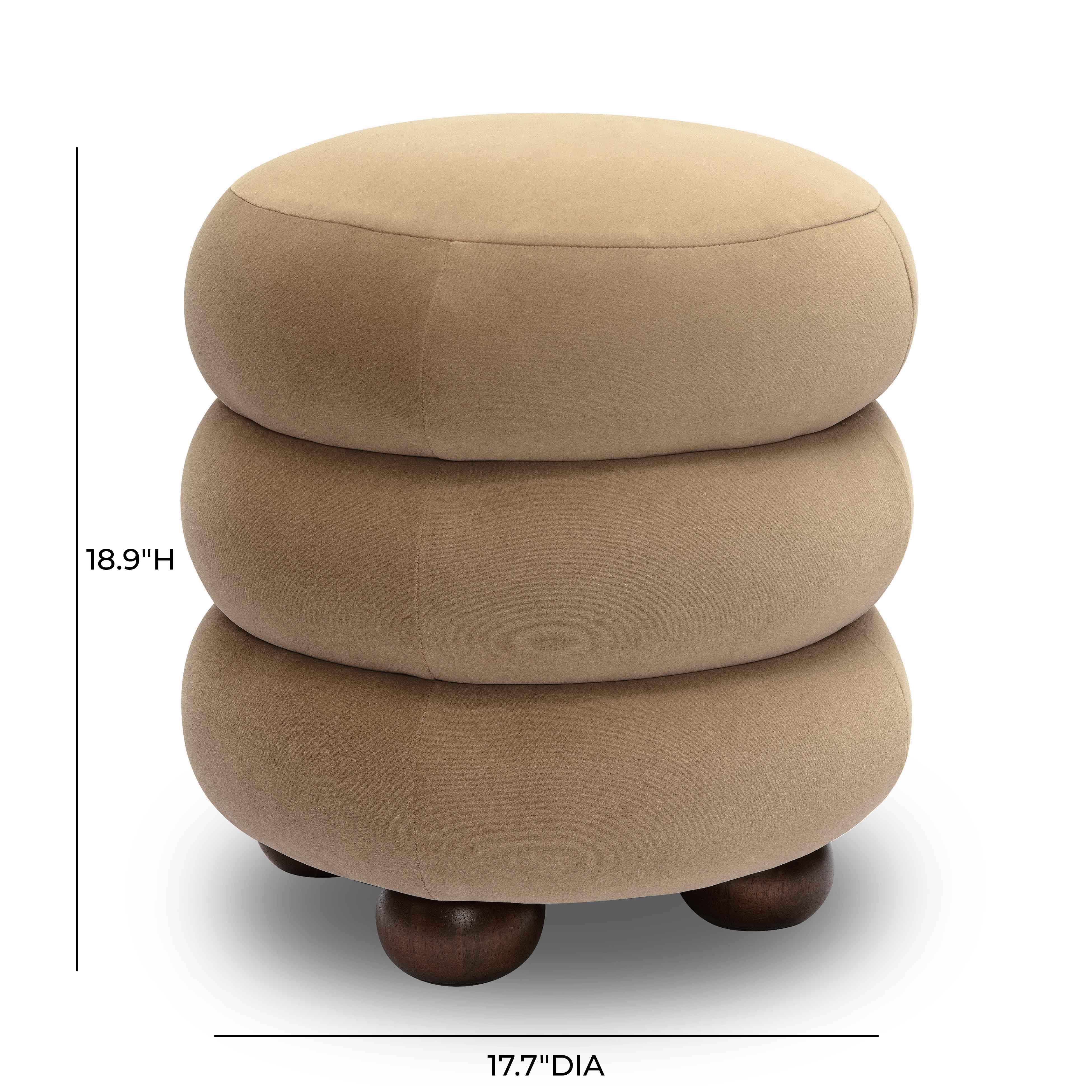 Stefanie Velvet Ottoman - Image 13
