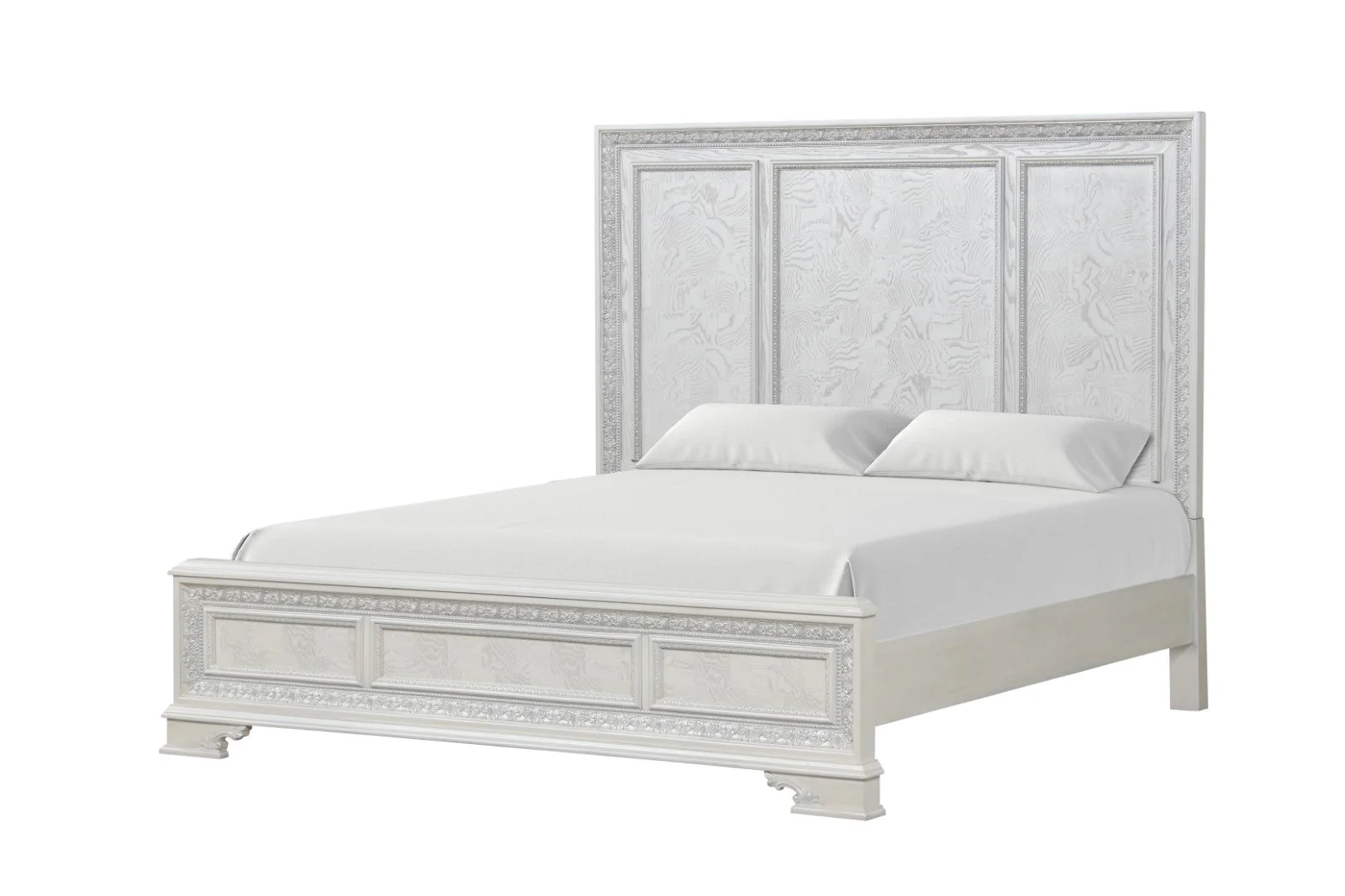 Stella Mia Creamy White King Bed - Image 4