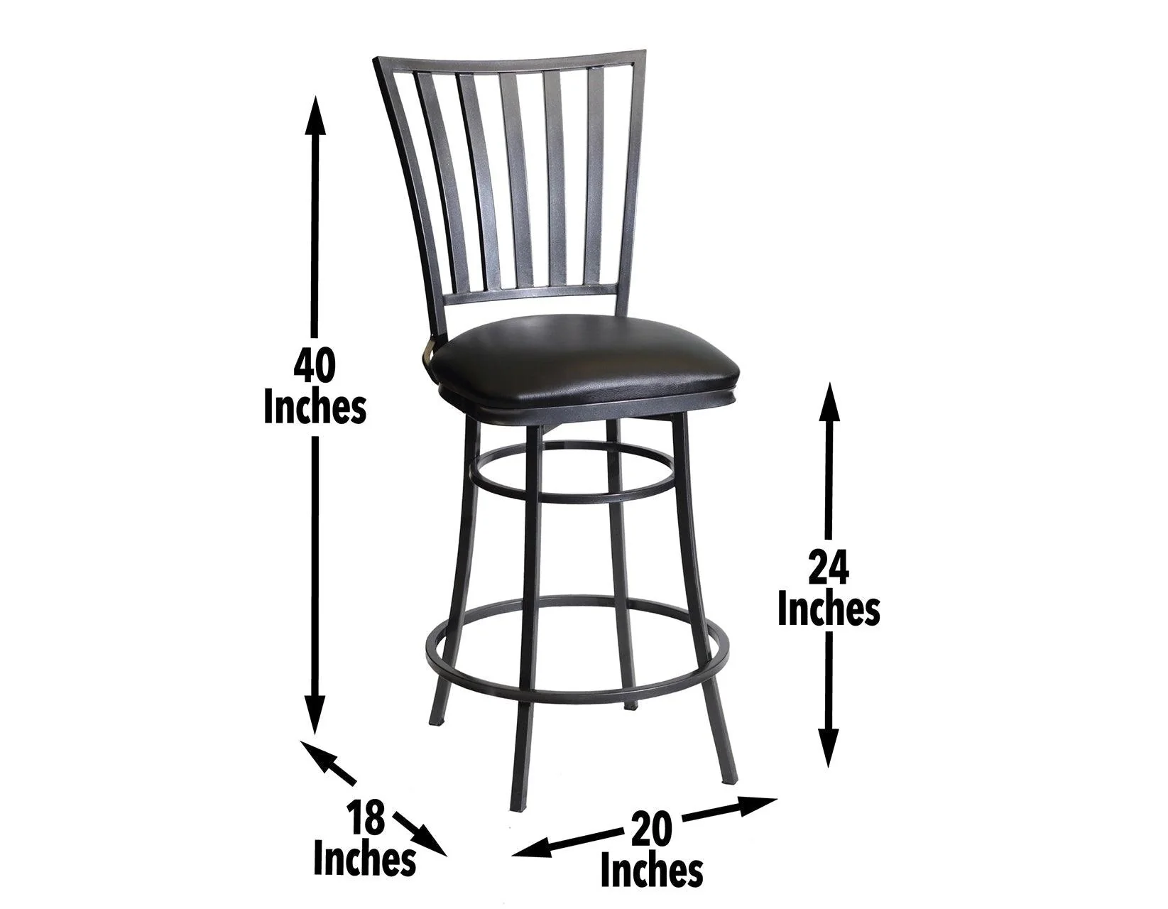 Stellan 24″ Counter Stool, Swivel - Image 9