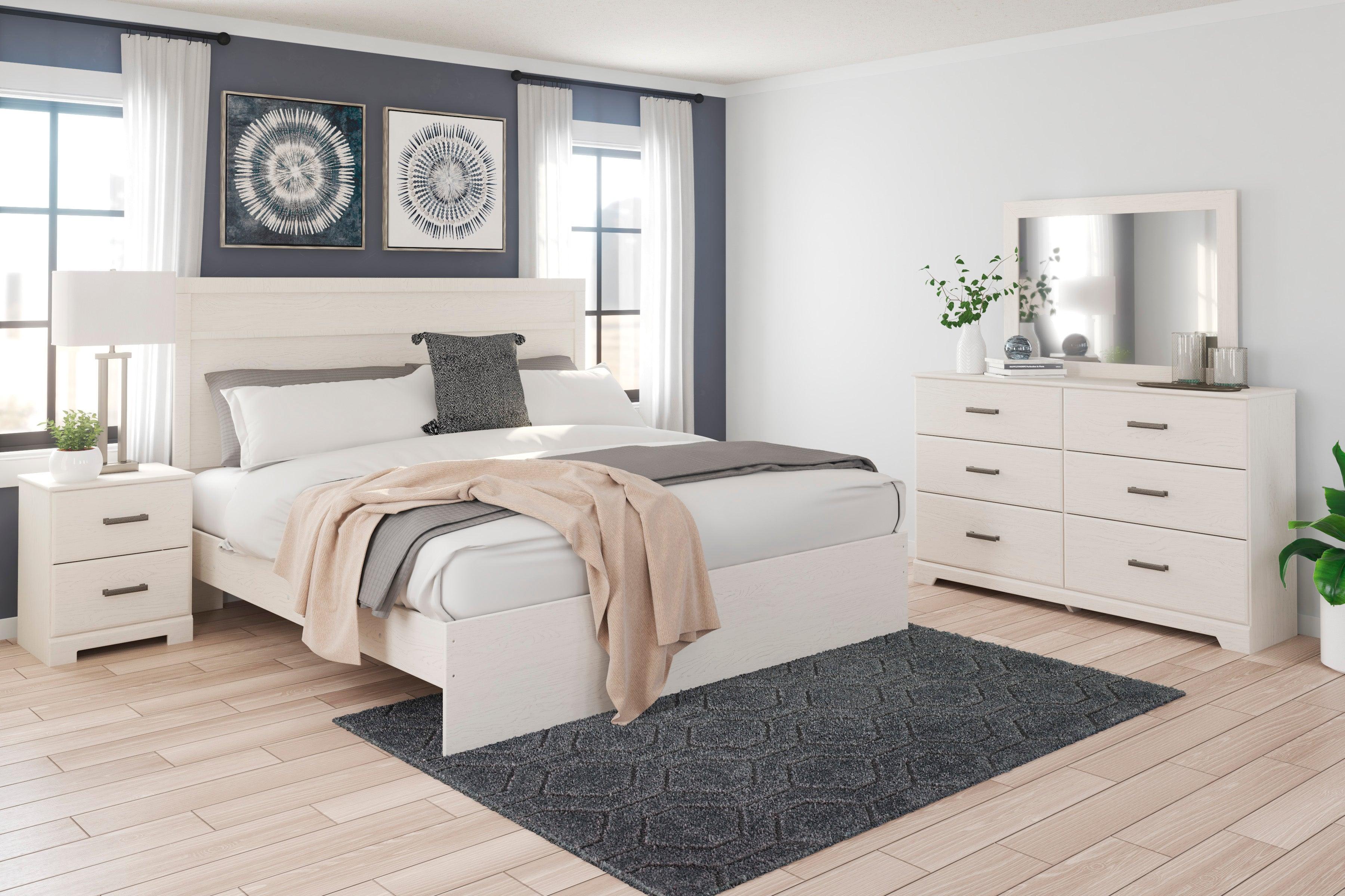 Stelsie White Panel Bedroom Set - Image 2