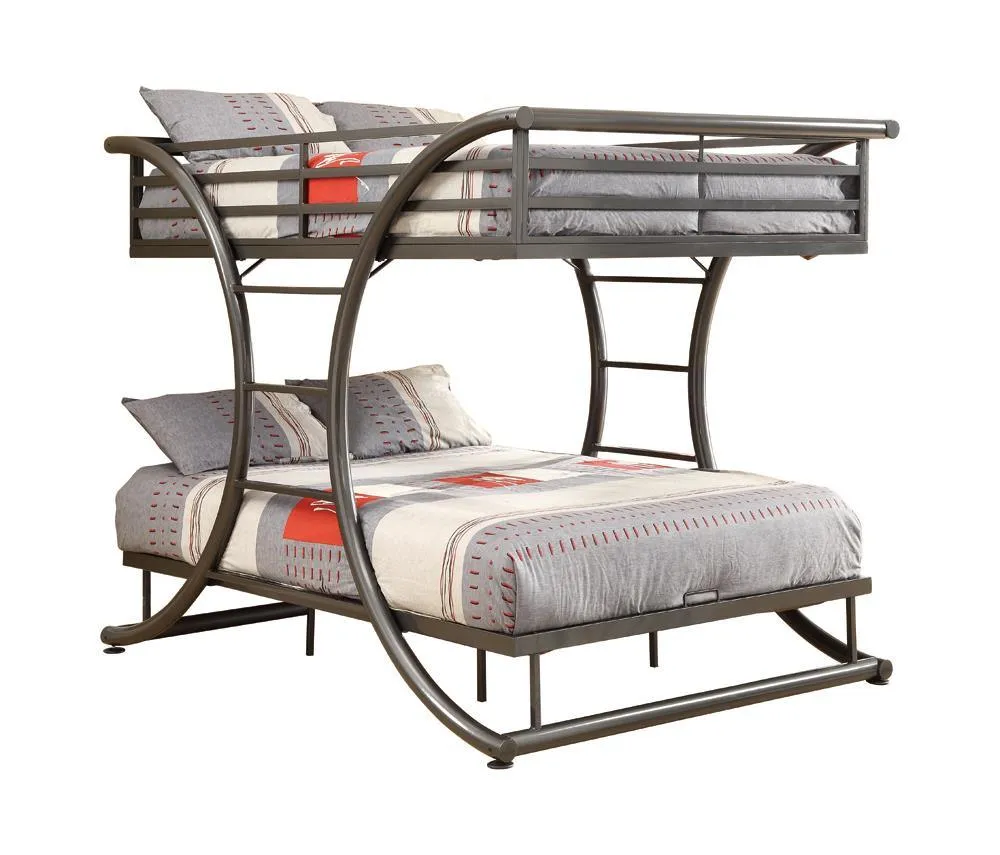 Stephan Gunmetal Full over Full Bunk Bed - Image 2