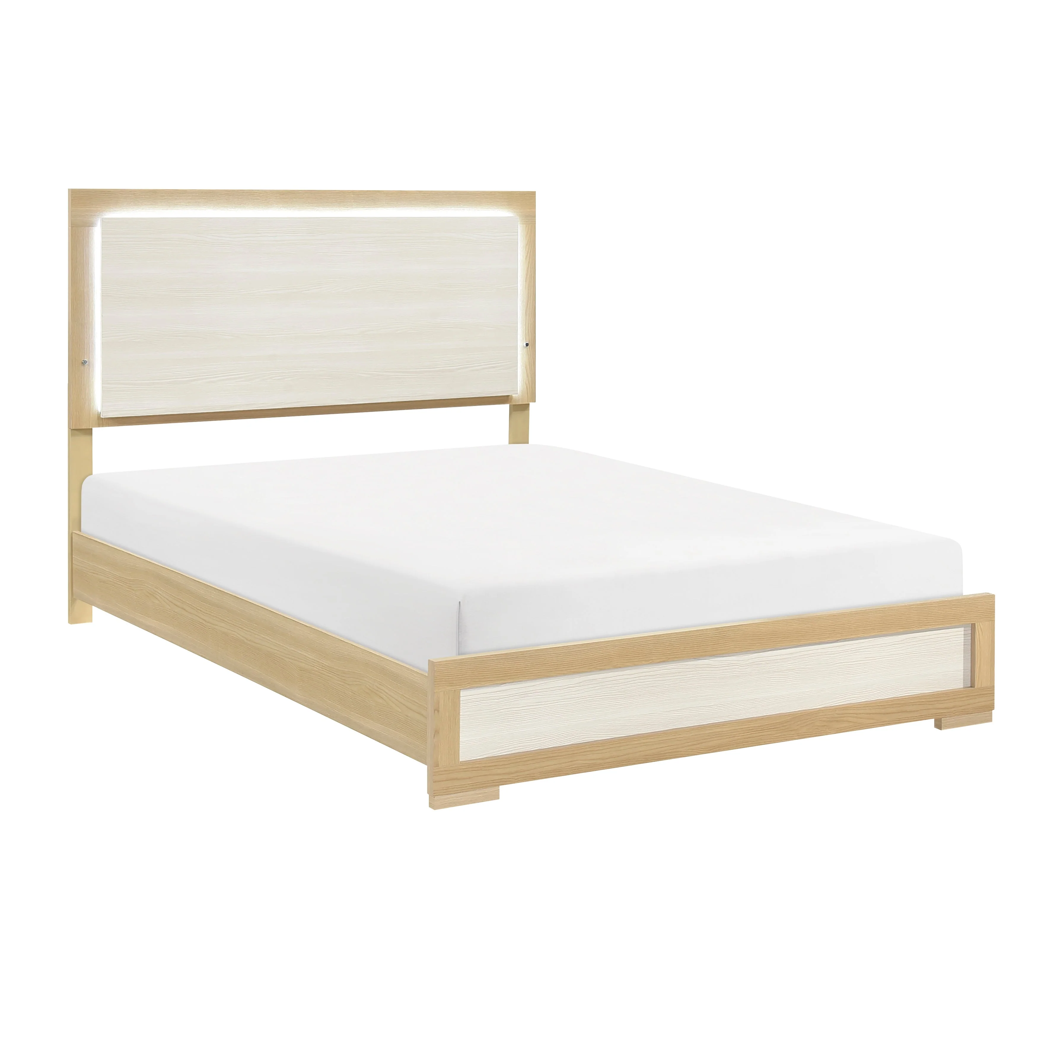 Sterling Natural/White LED Full Bed - Image 9