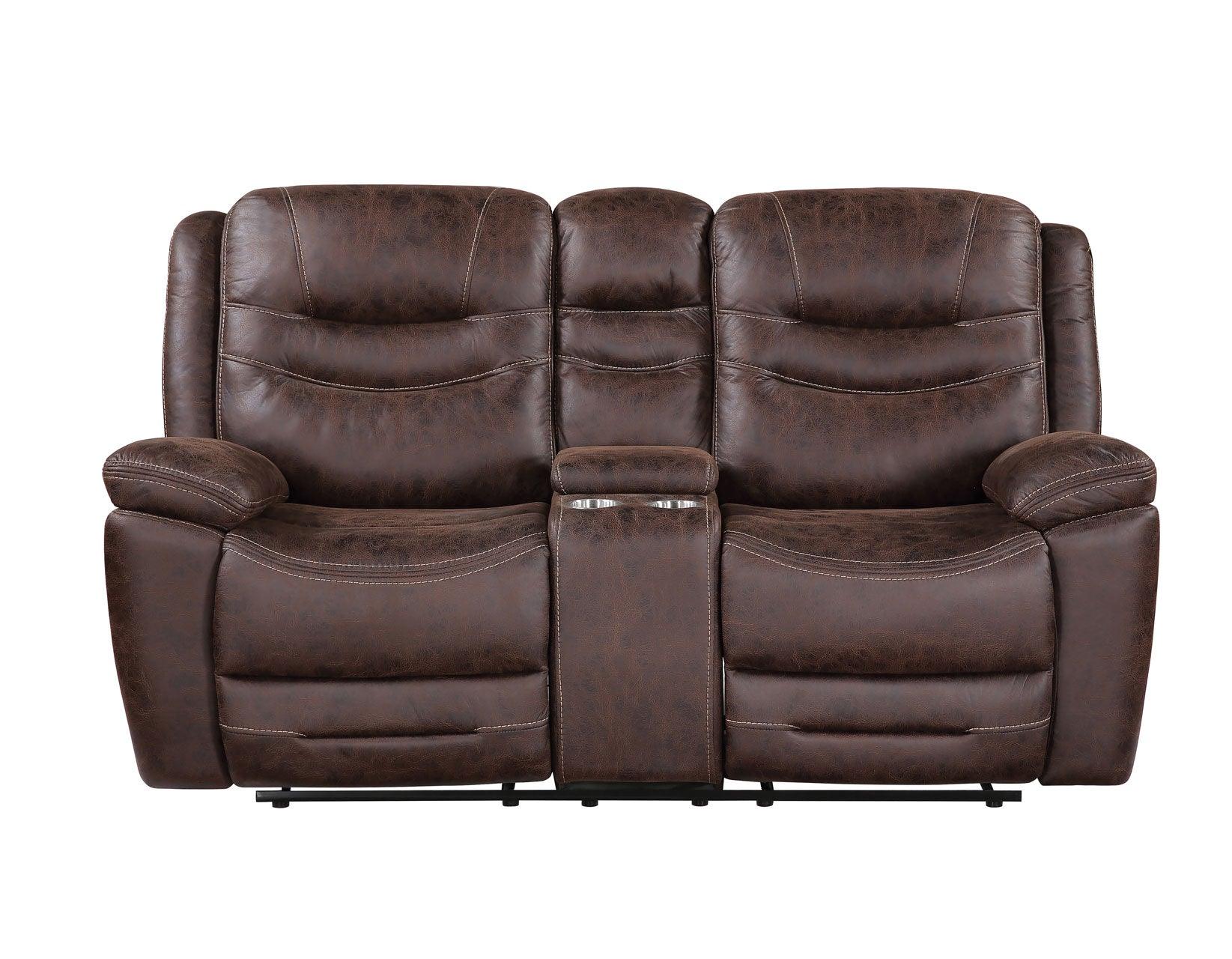 Stetson Manual Reclining Console Loveseat - Image 5