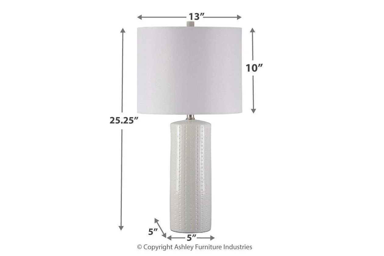 Steuben White Table Lamp - Image 2
