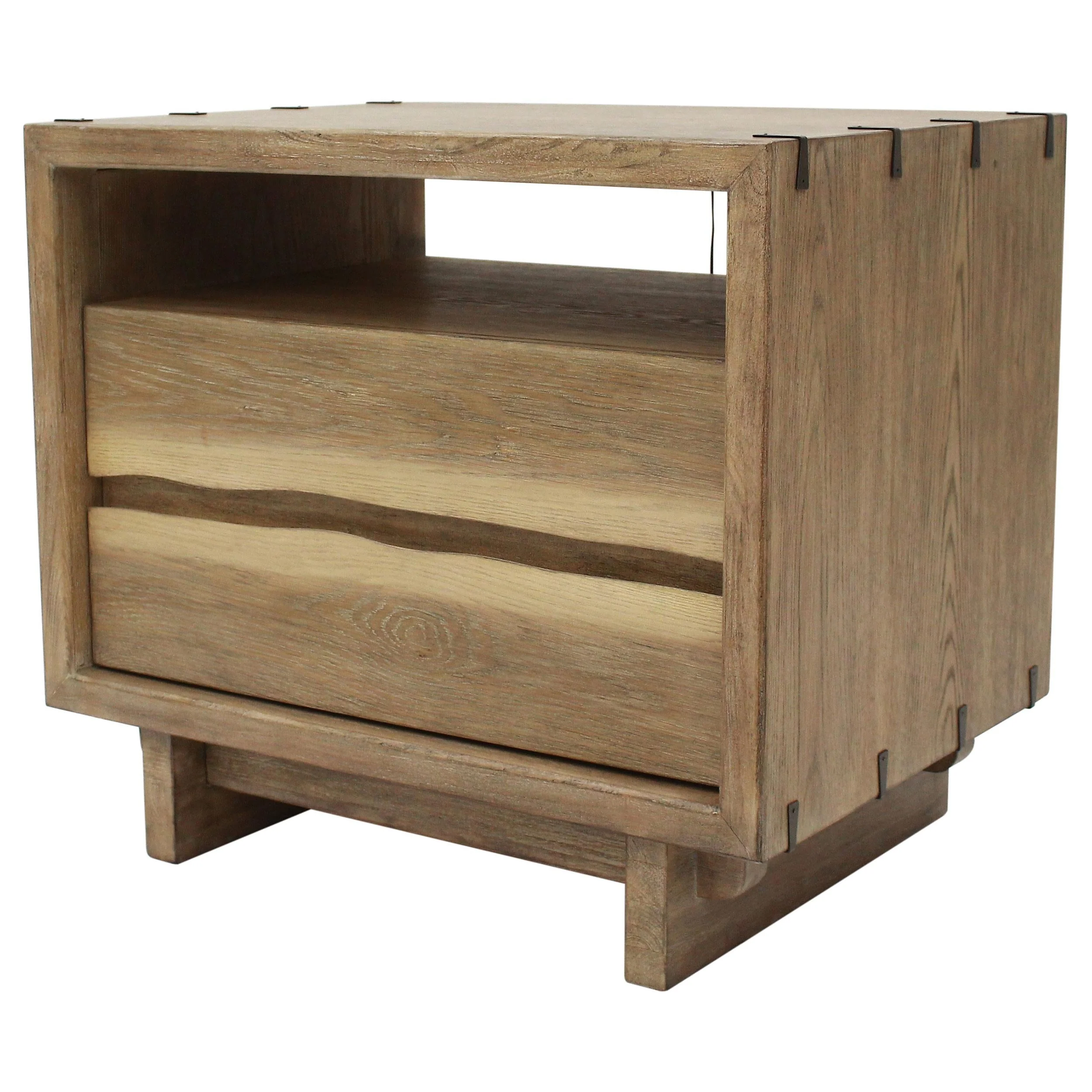 Stillwater Weathered Oak 2-drawer Nightstand - Image 3