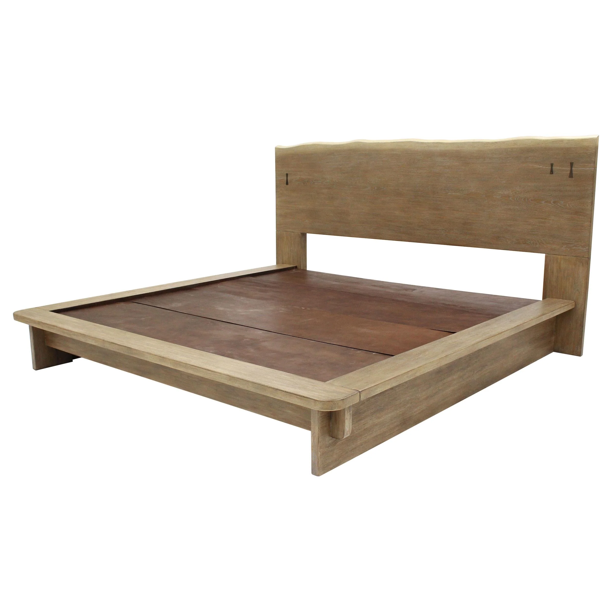 Stillwater Weathered Oak Queen Platform Bed - Image 3
