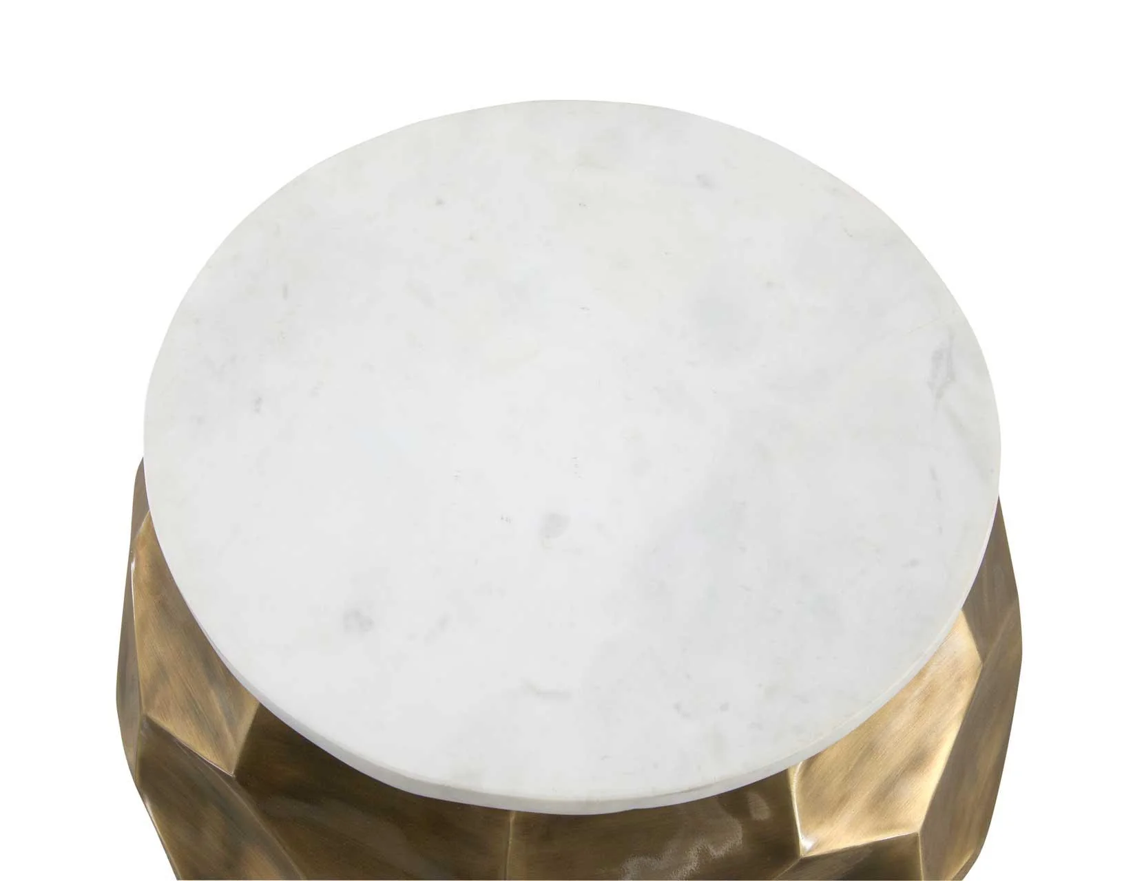Stomp Round End Table w/0.5″ Marble Top - Image 5