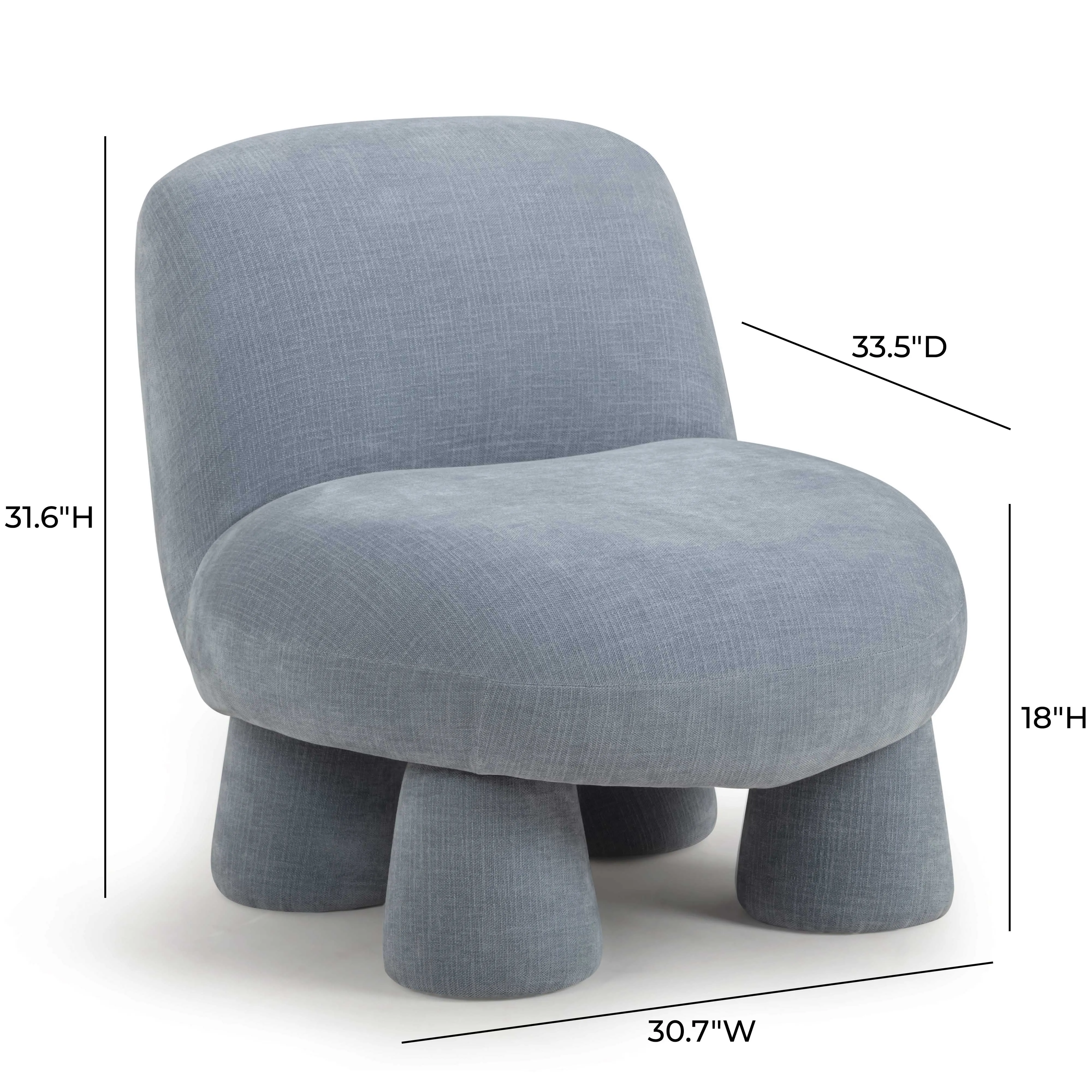 Stomp Upcycled Chenille Accent Chair - Image 13