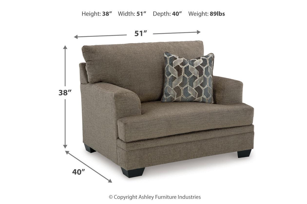 Stonemeade Nutmeg Oversized Chair and Ottoman - Image 10