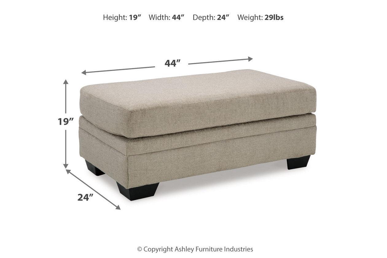 Stonemeade Taupe Oversized Chair and Ottoman - Image 10