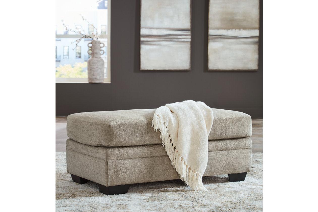 Stonemeade Taupe Oversized Chair and Ottoman - Image 12