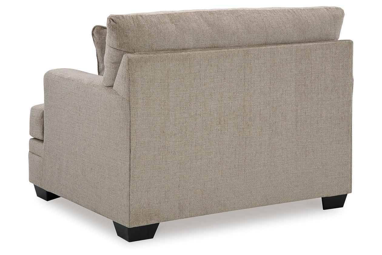 Stonemeade Taupe Oversized Chair and Ottoman - Image 5