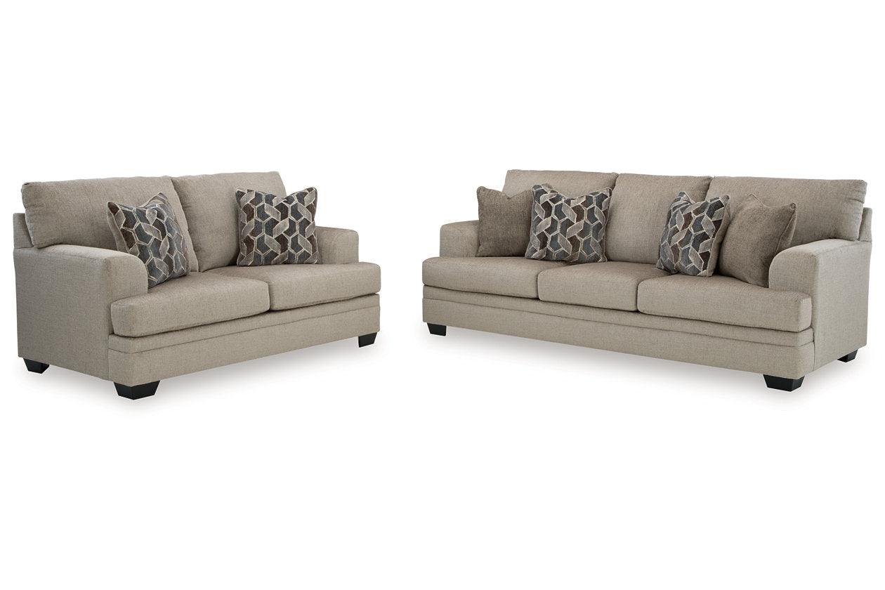 Stonemeade Taupe Sofa & Loveseat - Image 2